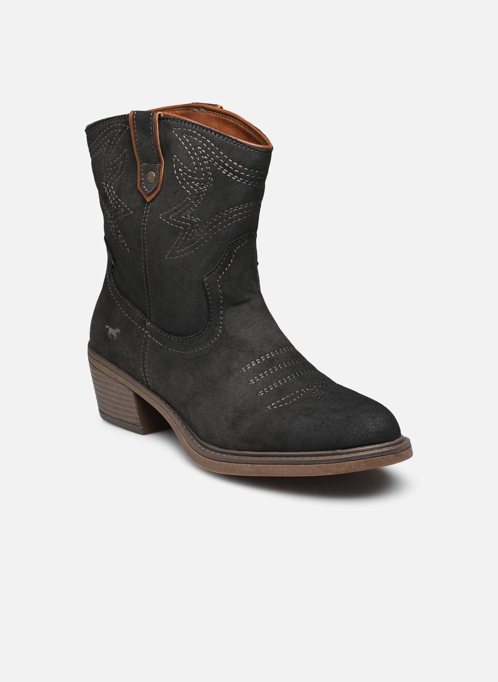 Botines tipo vaquero Klip mujer gris Mustang shoes Botines tipo vaquero Klip mujer gris Dunkelgrau