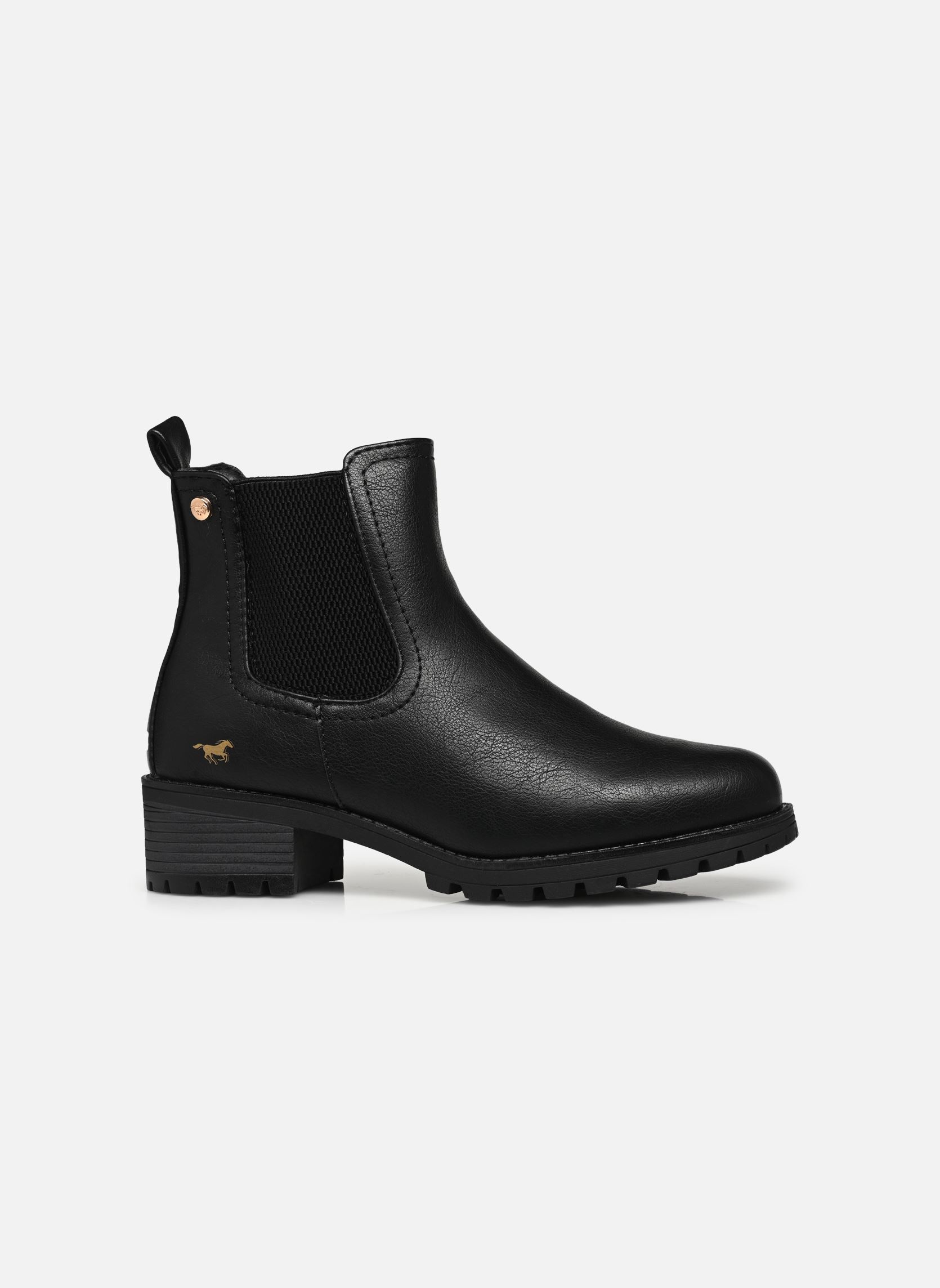 Enkellaarzen en boots Kol dames zwart Mustang shoes Enkellaarzen en boots Kol dames zwart Schwarz