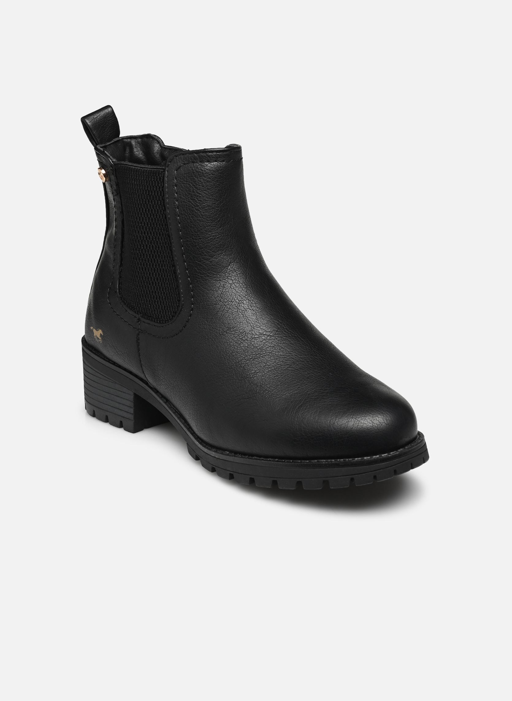 Enkellaarzen en boots Kol dames zwart Mustang shoes Enkellaarzen en boots Kol dames zwart Schwarz
