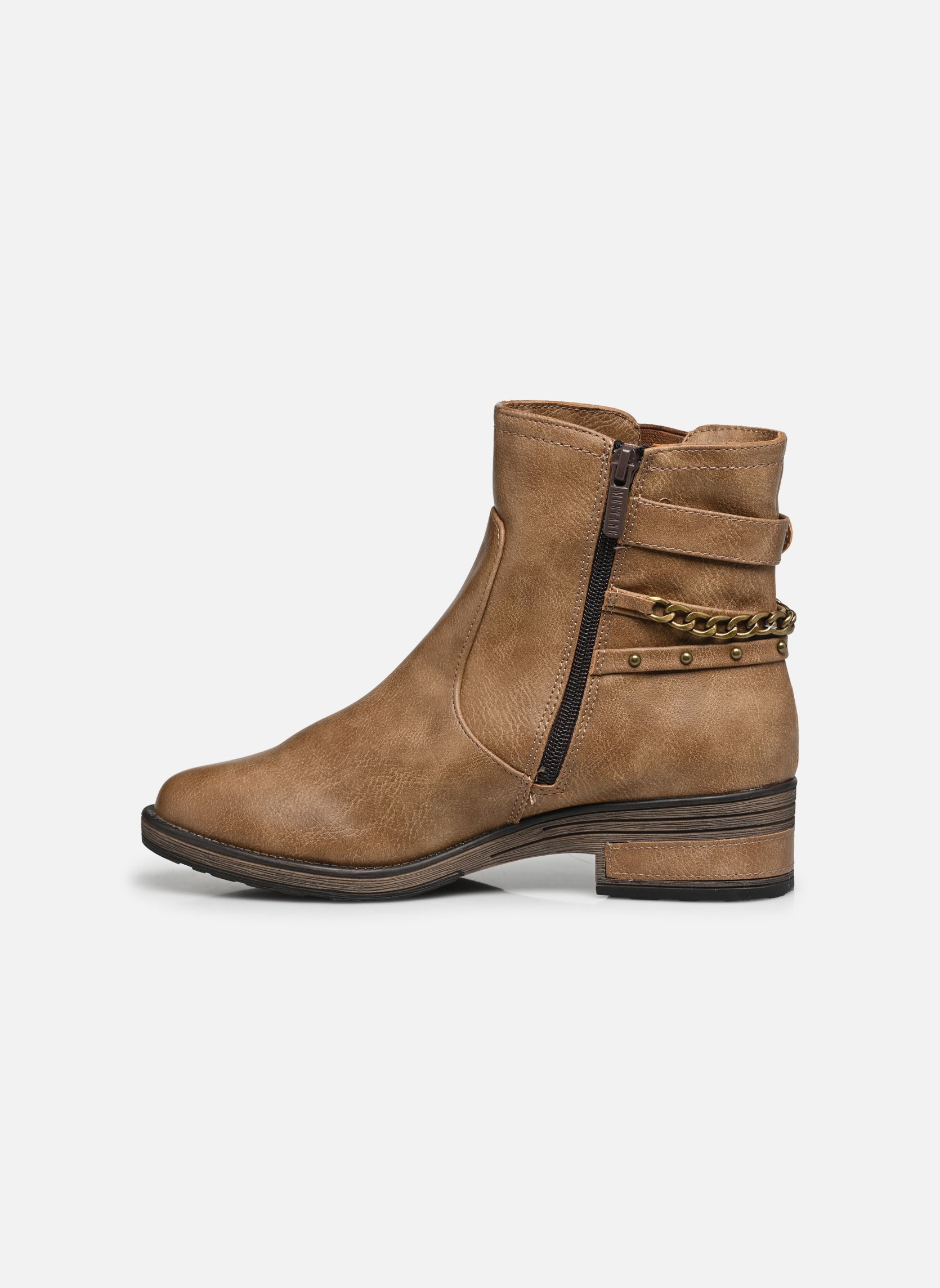 Enkellaarzen en boots Kaie dames bruin Mustang shoes Enkellaarzen en boots Kaie dames bruin Taupe