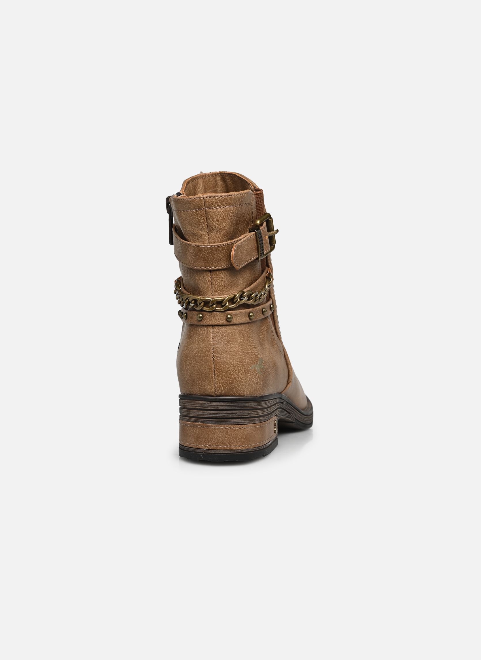 Enkellaarzen en boots Kaie dames bruin Mustang shoes Enkellaarzen en boots Kaie dames bruin Taupe