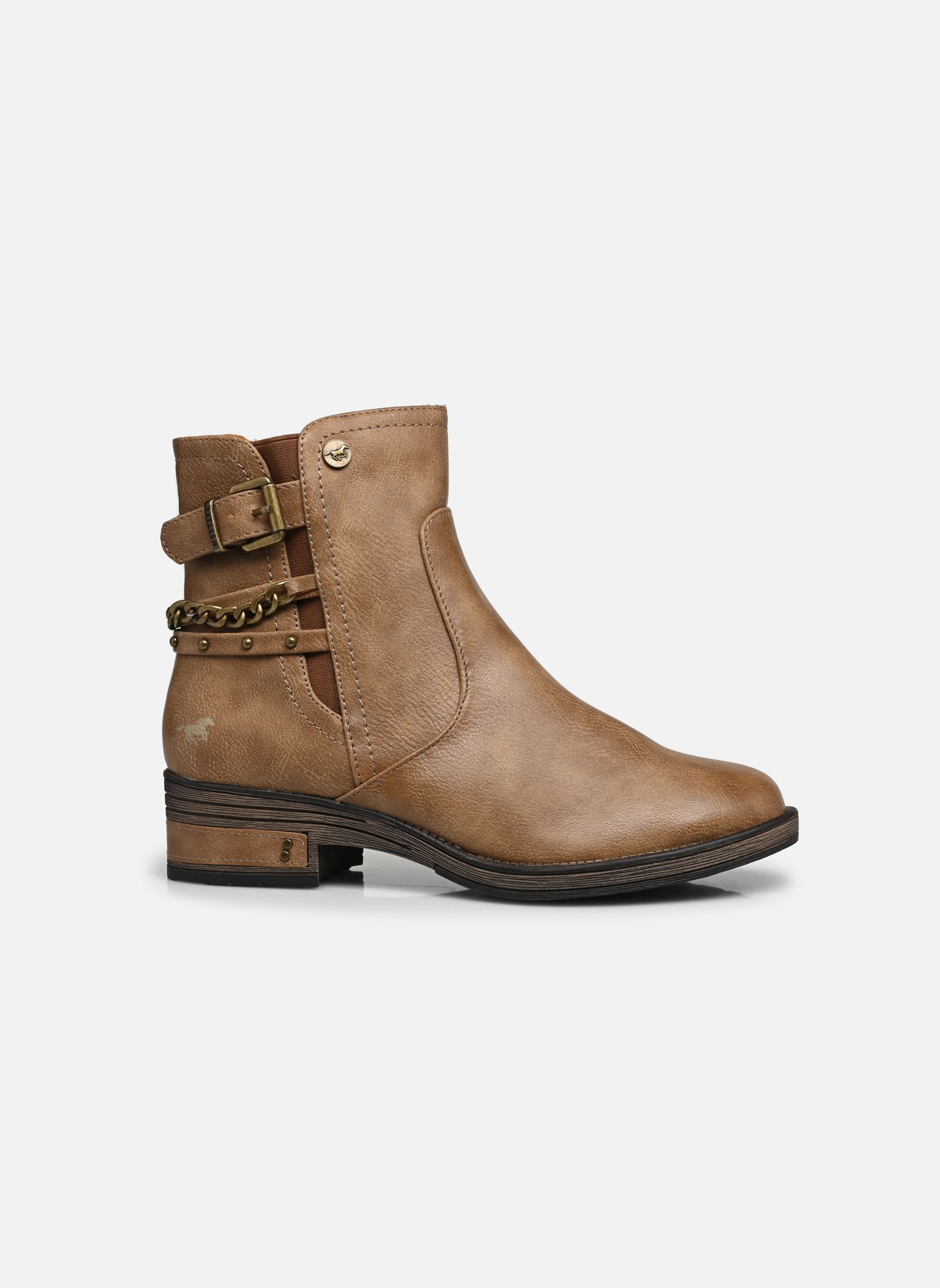 Enkellaarzen en boots Kaie dames bruin Mustang shoes Enkellaarzen en boots Kaie dames bruin Taupe