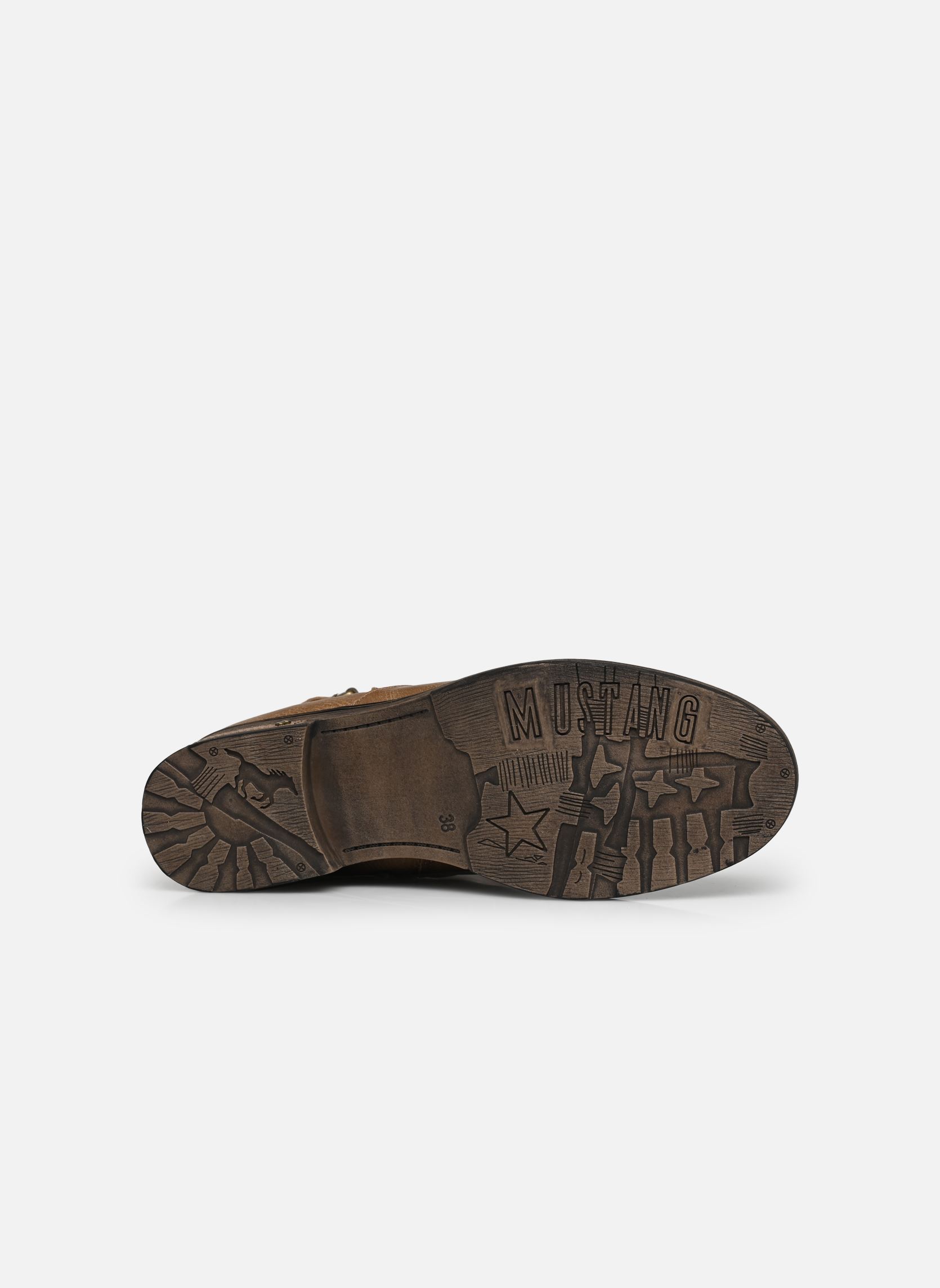 Enkellaarzen en boots Kaie dames bruin Mustang shoes Enkellaarzen en boots Kaie dames bruin Taupe