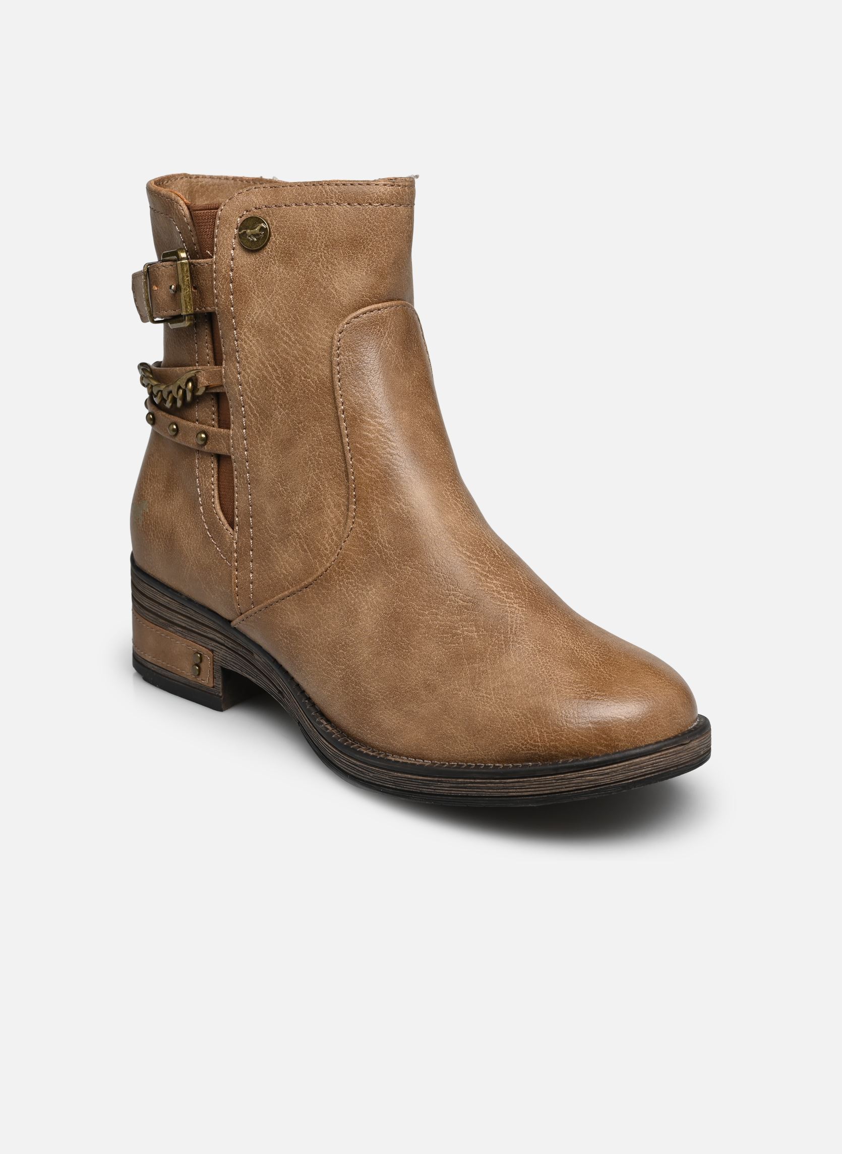 Enkellaarzen en boots Kaie dames bruin Mustang shoes Enkellaarzen en boots Kaie dames bruin Taupe