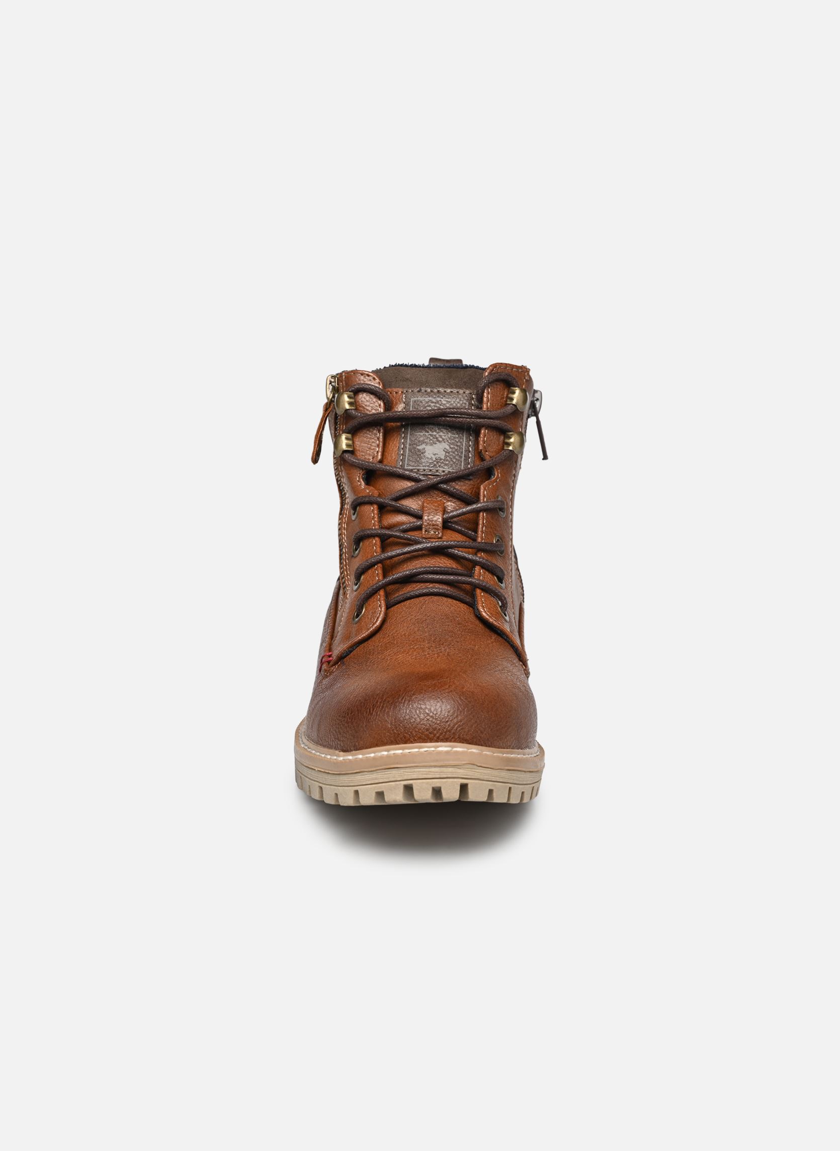 Bottines à lacets Just homme marron Mustang shoes Bottines à lacets Just homme marron Cognac