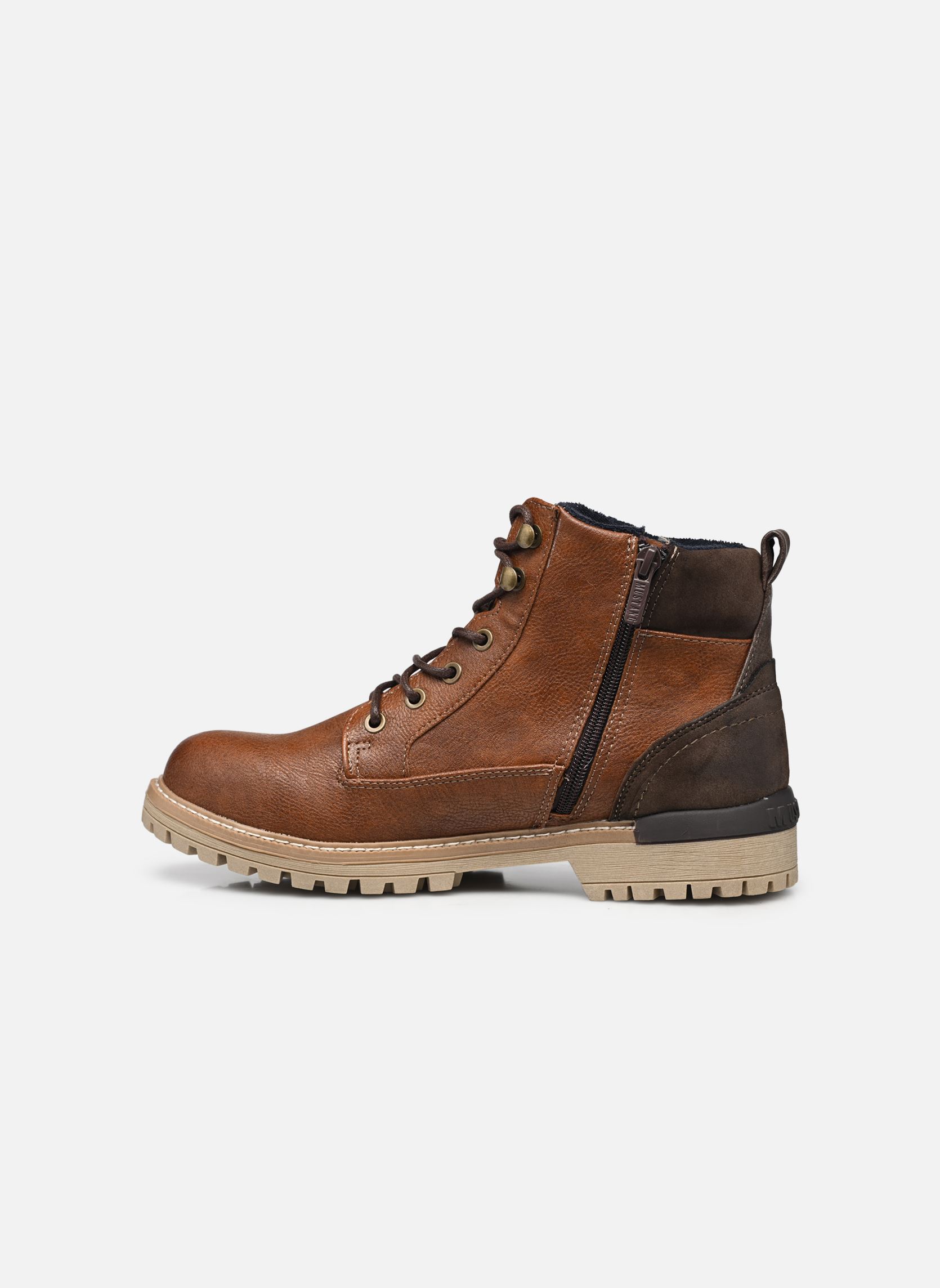 Bottines à lacets Just homme marron Mustang shoes Bottines à lacets Just homme marron Cognac