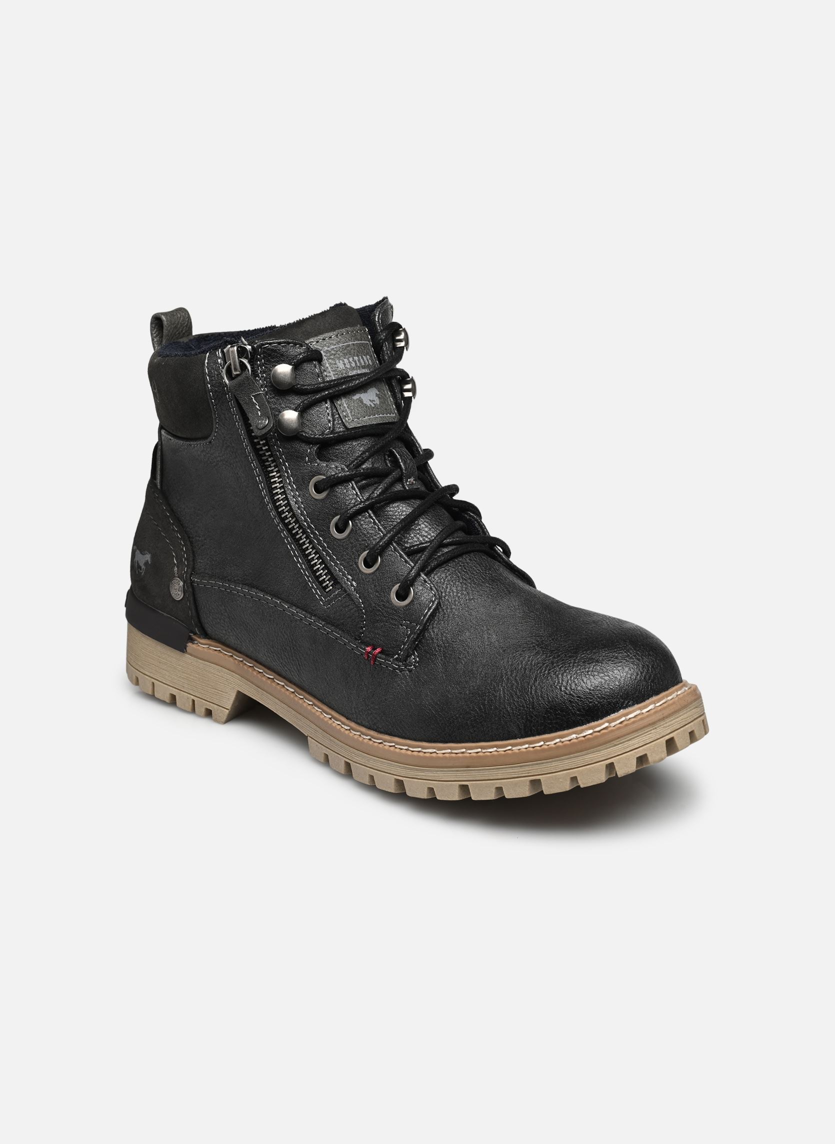 Bottines à lacets Just homme gris Mustang shoes Bottines à lacets Just homme gris Graphit
