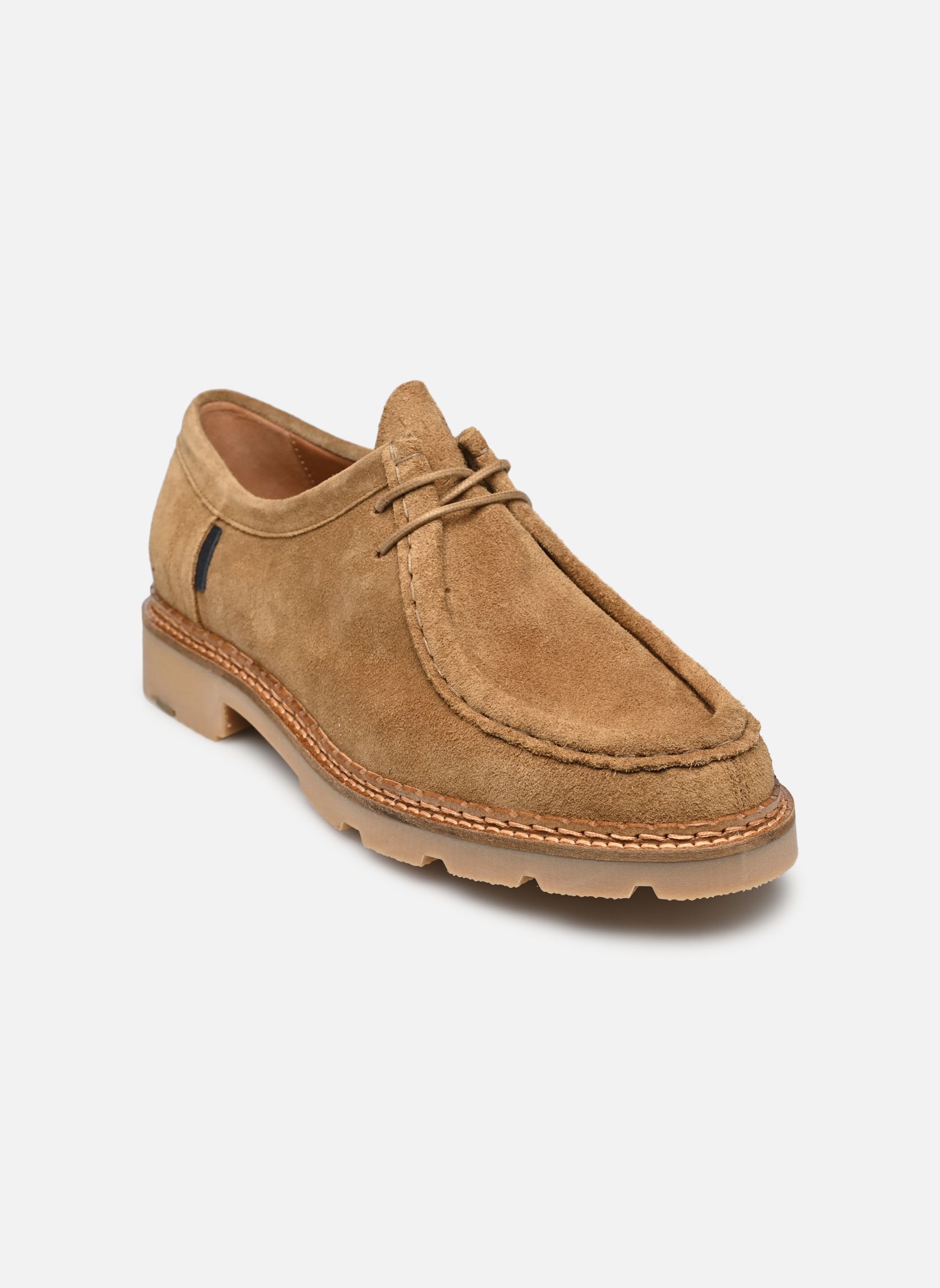 Derby schoenen Macho heren bruin Pellet Derby schoenen Macho heren bruin VELOURS DATE . MIEL