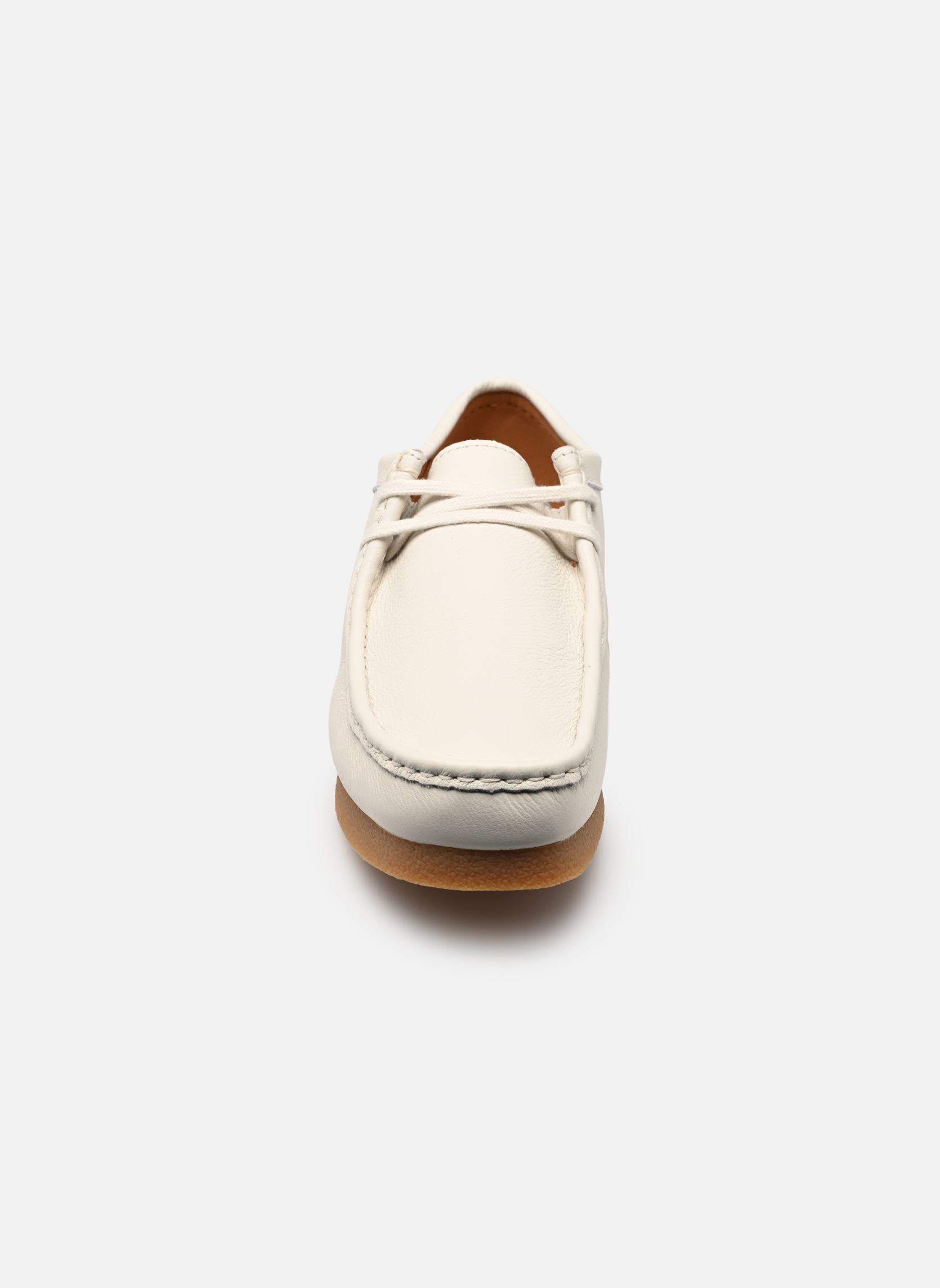 Derbys WallabeeEVO herren weiß Clarks Derbys WallabeeEVO herren weiß WHITE LEATHER