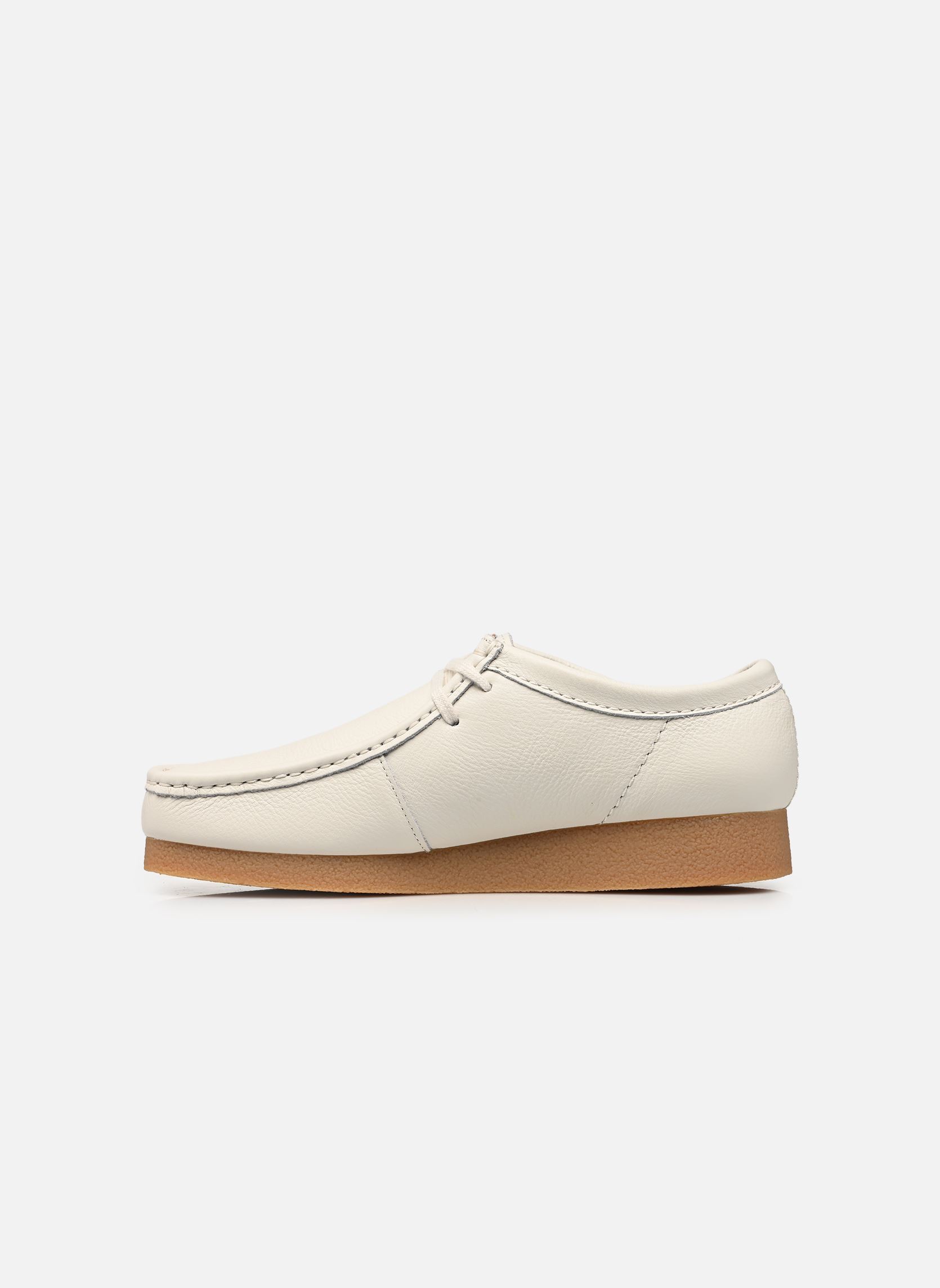 Derbys WallabeeEVO herren weiß Clarks Derbys WallabeeEVO herren weiß WHITE LEATHER