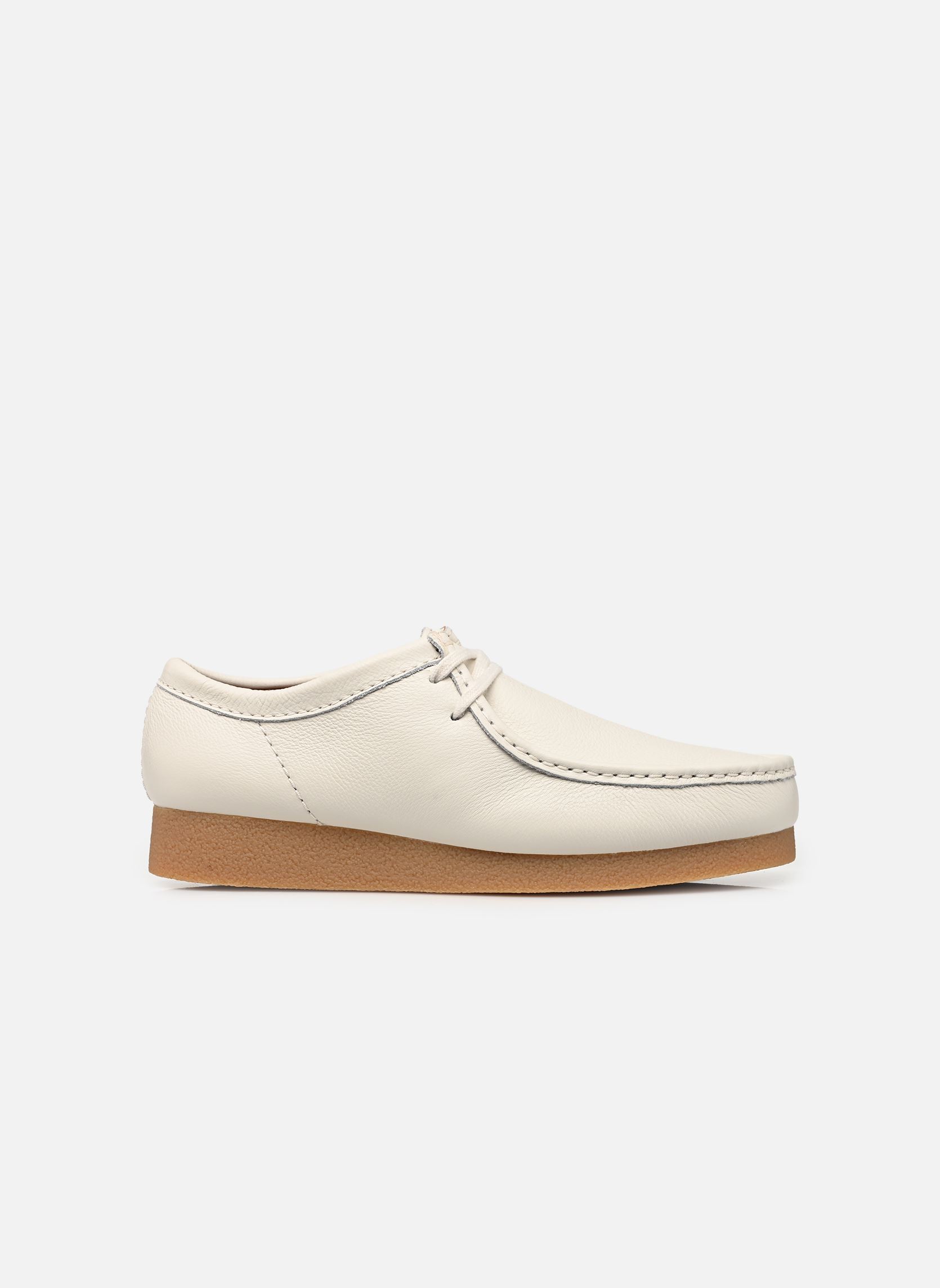 Derbys WallabeeEVO herren weiß Clarks Derbys WallabeeEVO herren weiß WHITE LEATHER