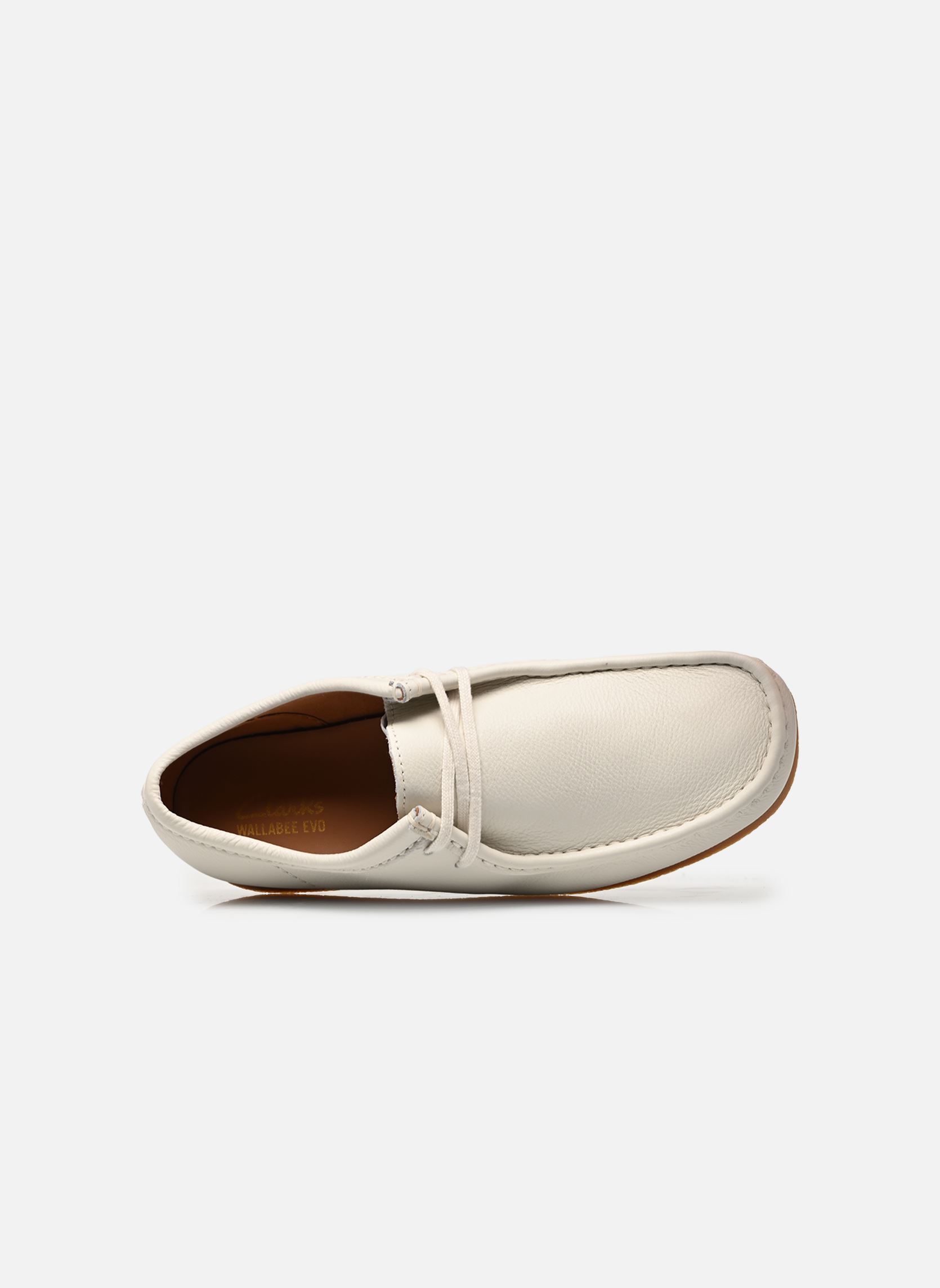 Derbys WallabeeEVO herren weiß Clarks Derbys WallabeeEVO herren weiß WHITE LEATHER