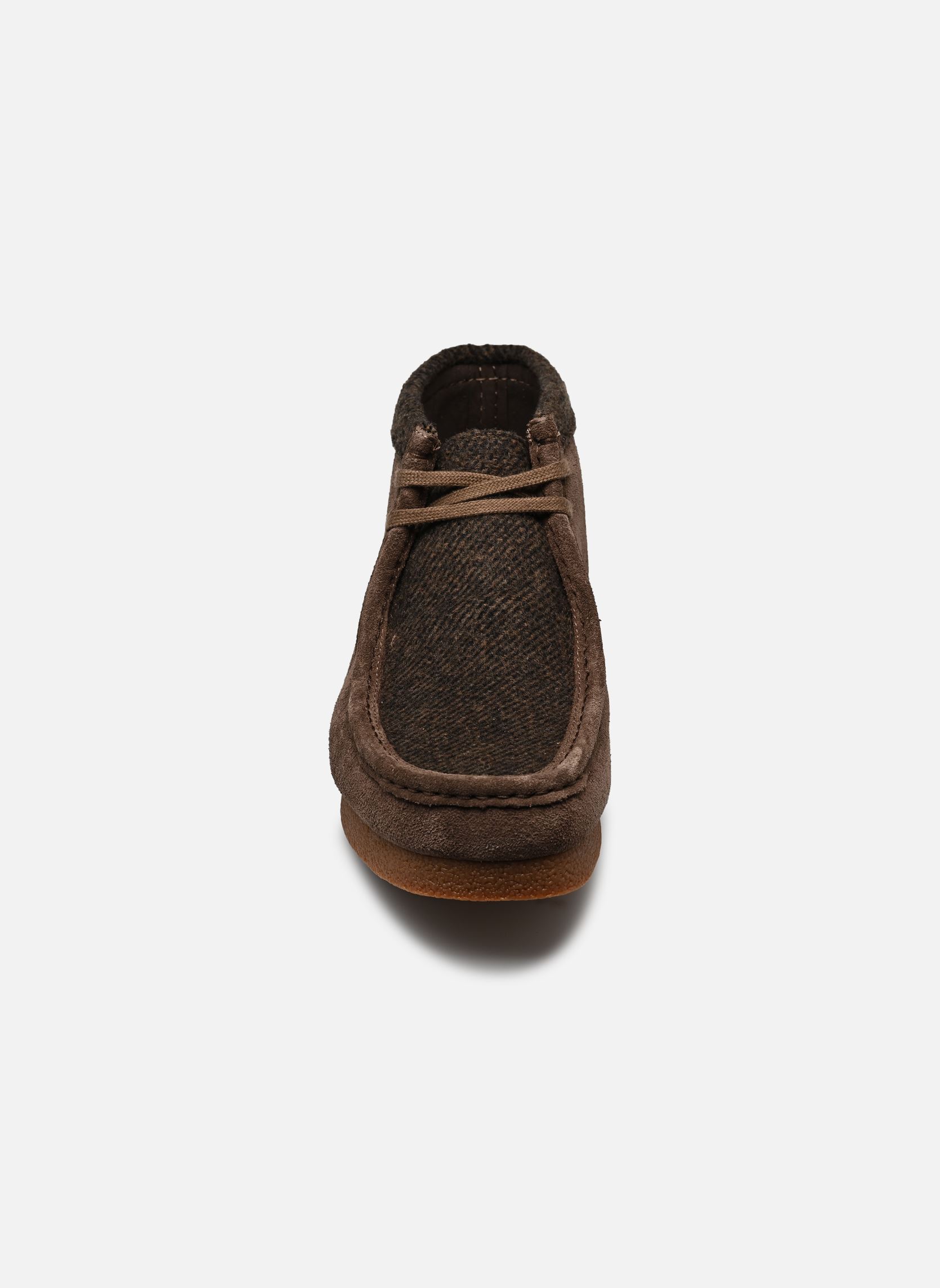 Enkellaarzen en laarzen WallabeeEVO BT heren bruin Clarks Enkellaarzen en laarzen WallabeeEVO BT heren bruin BROWN COMBI
