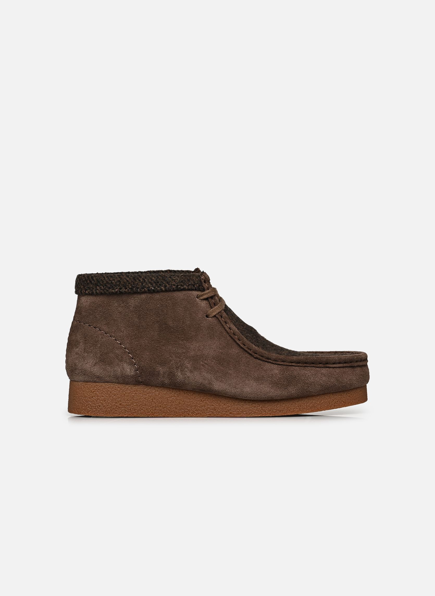 Enkellaarzen en laarzen WallabeeEVO BT heren bruin Clarks Enkellaarzen en laarzen WallabeeEVO BT heren bruin BROWN COMBI