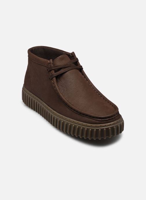 Clarks Bottines à lacets Torhill Hi homme marron
