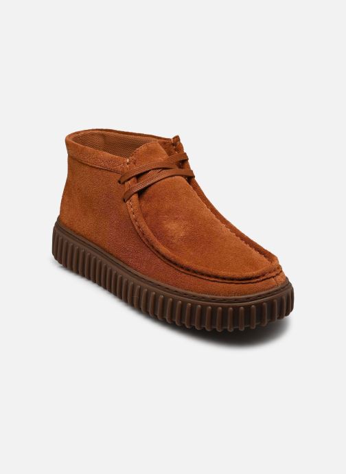 Clarks Bottines à lacets Torhill Hi homme marron