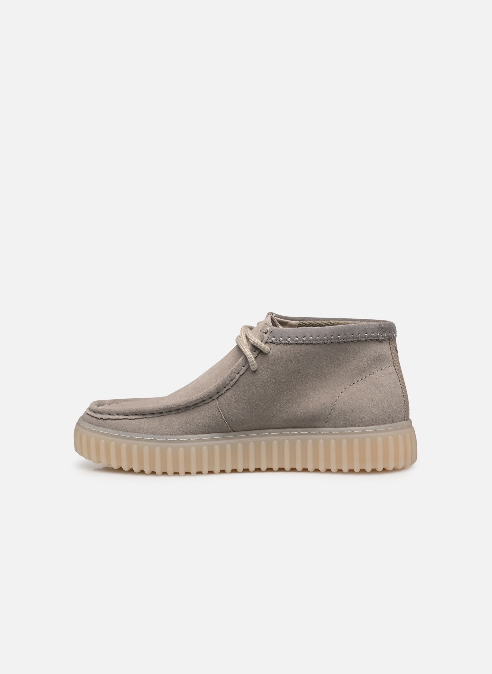 Enkellaarzen en laarzen Torhill Hi heren grijs Clarks Enkellaarzen en laarzen Torhill Hi heren grijs LIGHT GREY SUEDE