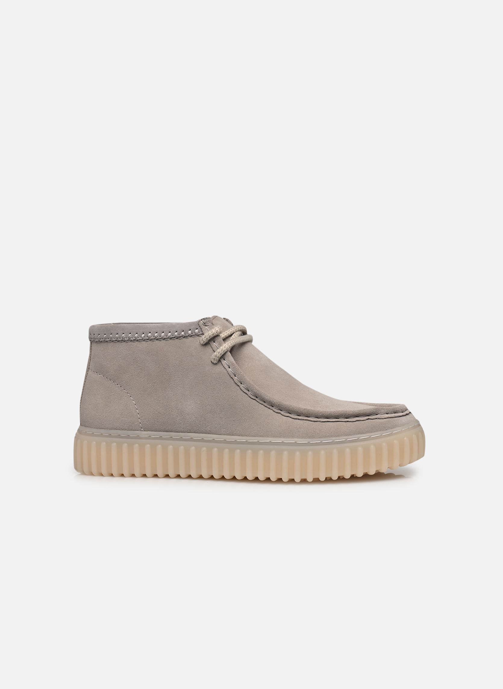 Enkellaarzen en laarzen Torhill Hi heren grijs Clarks Enkellaarzen en laarzen Torhill Hi heren grijs LIGHT GREY SUEDE