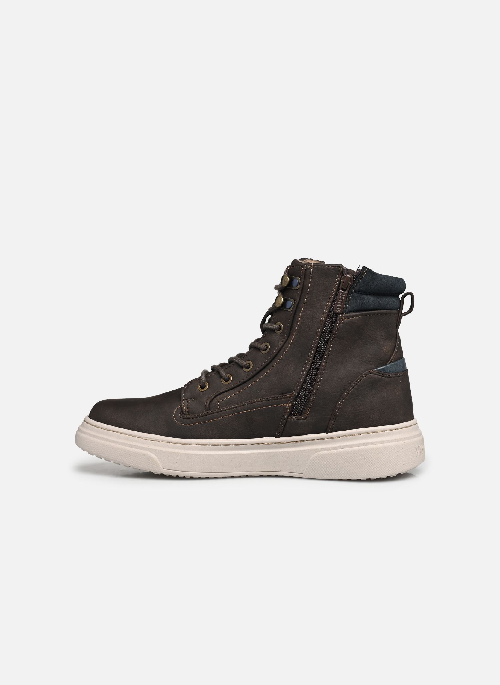 Hoge sneakers Veto heren bruin Mustang shoes Hoge sneakers Veto heren bruin Kaffee