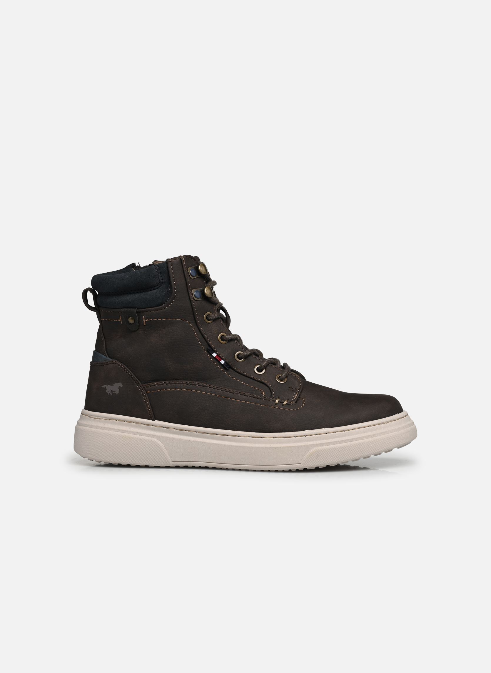 Hoge sneakers Veto heren bruin Mustang shoes Hoge sneakers Veto heren bruin Kaffee
