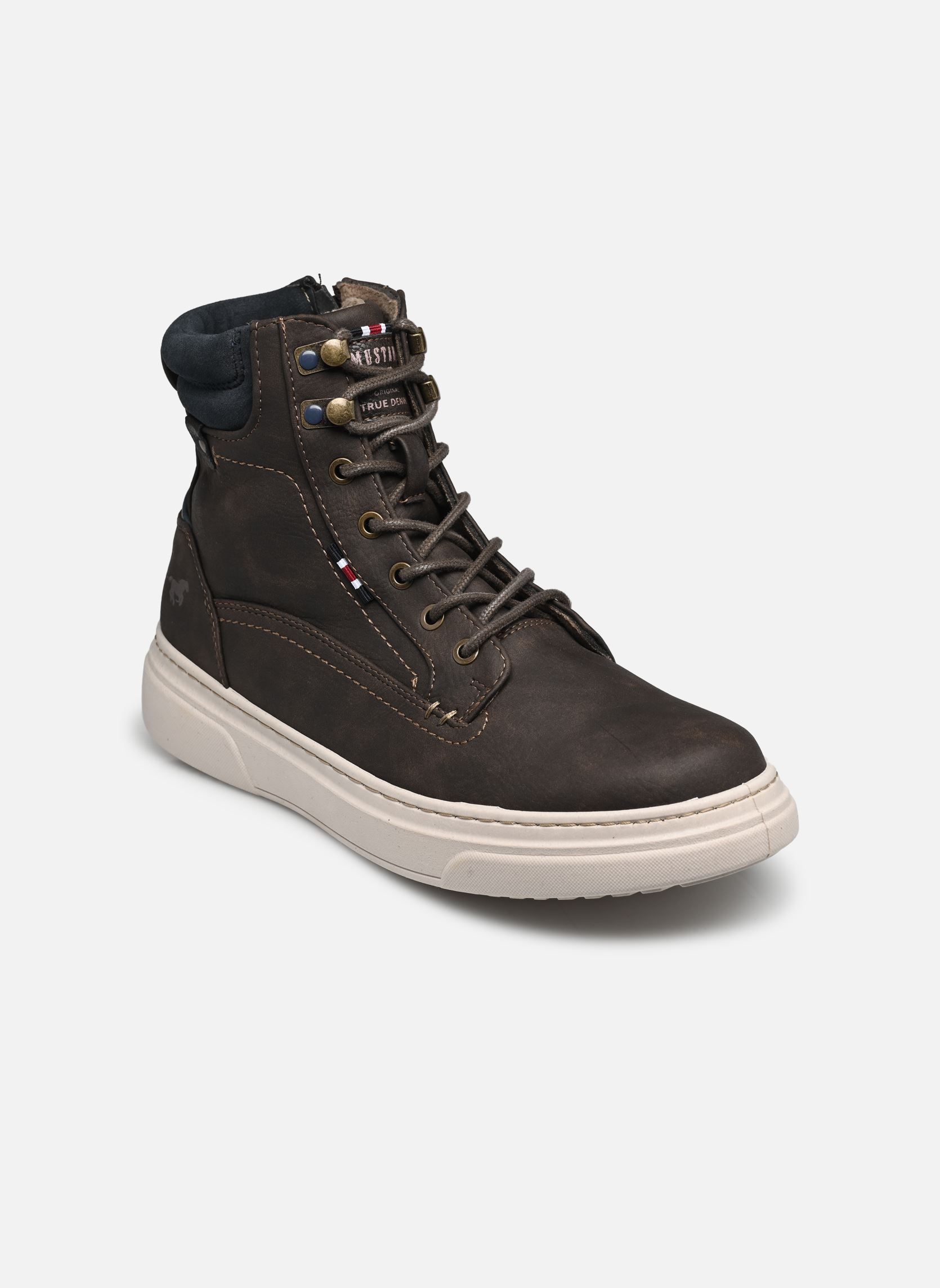 Hoge sneakers Veto heren bruin Mustang shoes Hoge sneakers Veto heren bruin Kaffee