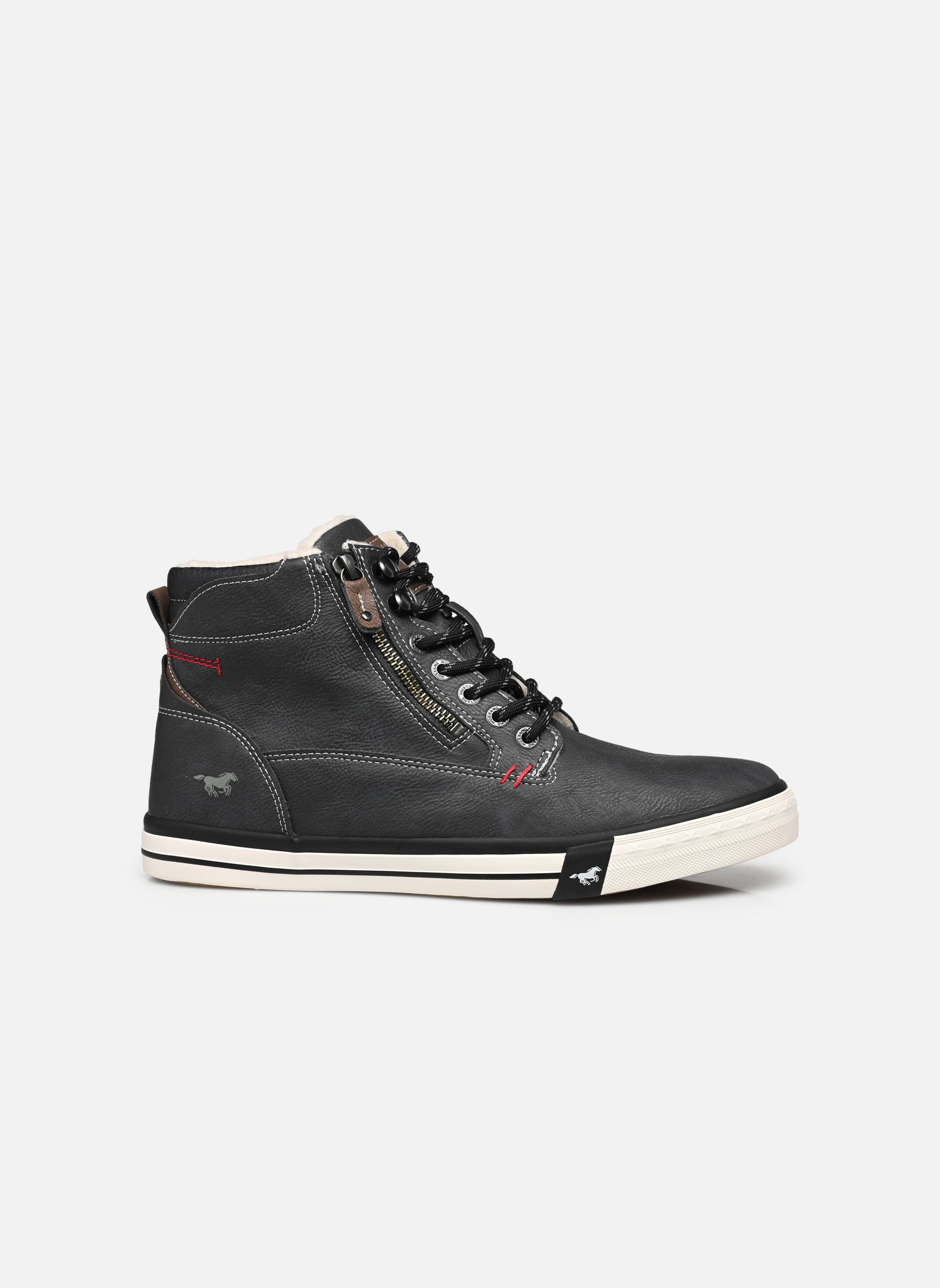 Sneakers alte Velha F uomo nero Mustang shoes Sneakers alte Velha F uomo nero Schwarz