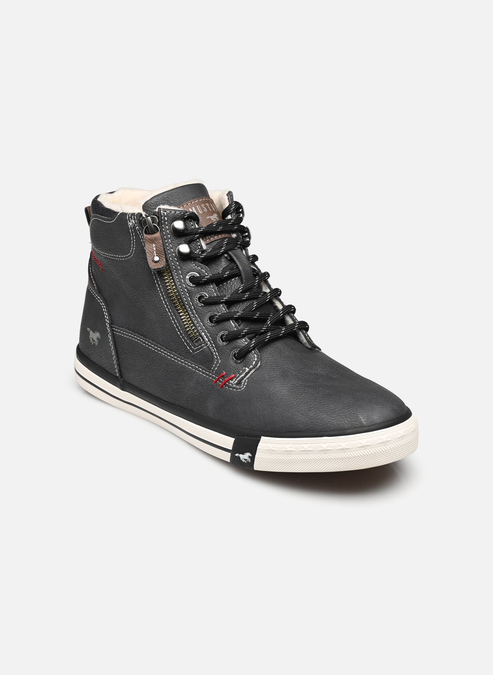 Sneakers alte Velha F uomo nero Mustang shoes Sneakers alte Velha F uomo nero Schwarz