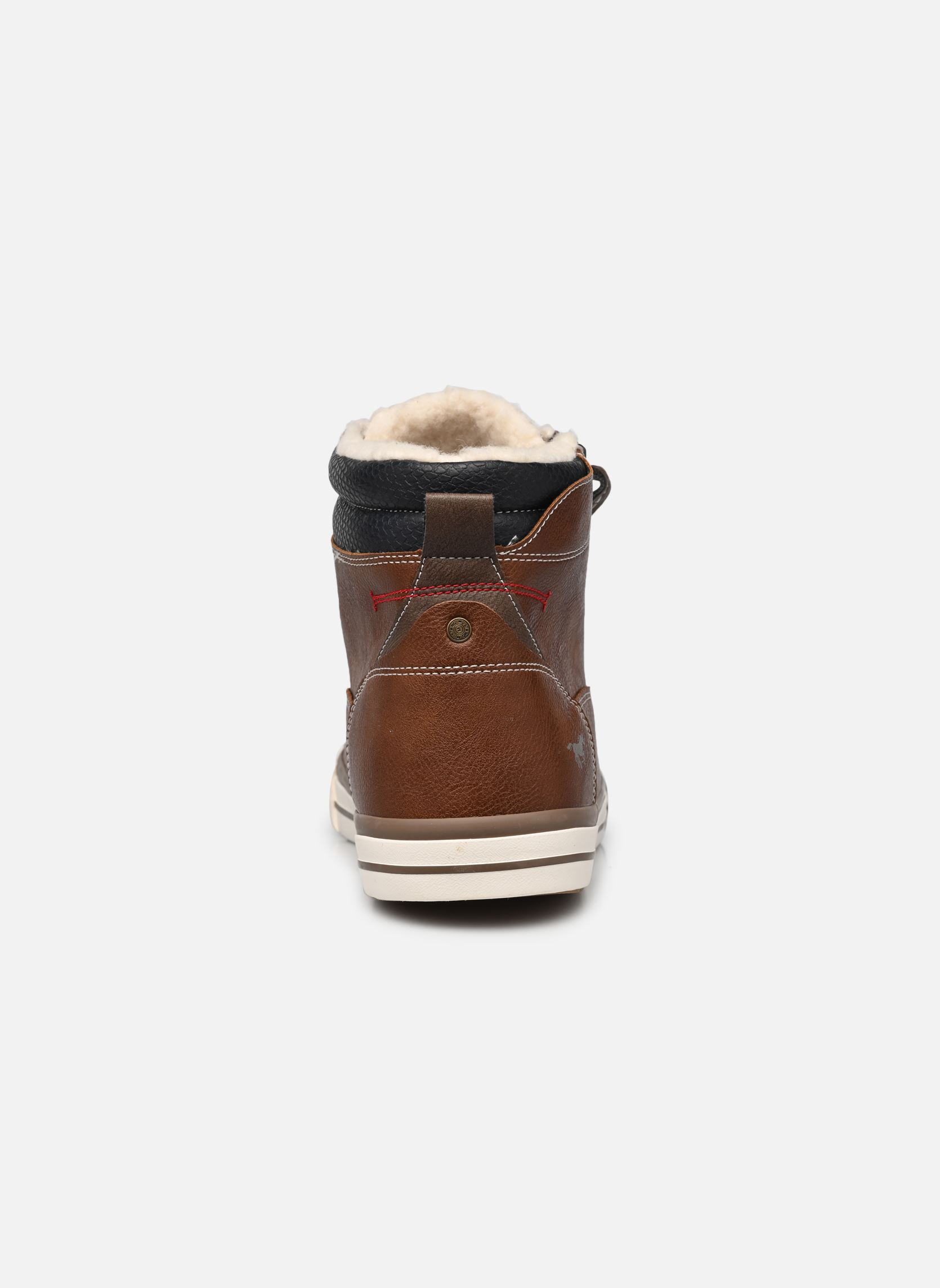 Hoge sneakers Velha F heren bruin Mustang shoes Hoge sneakers Velha F heren bruin COGNAC
