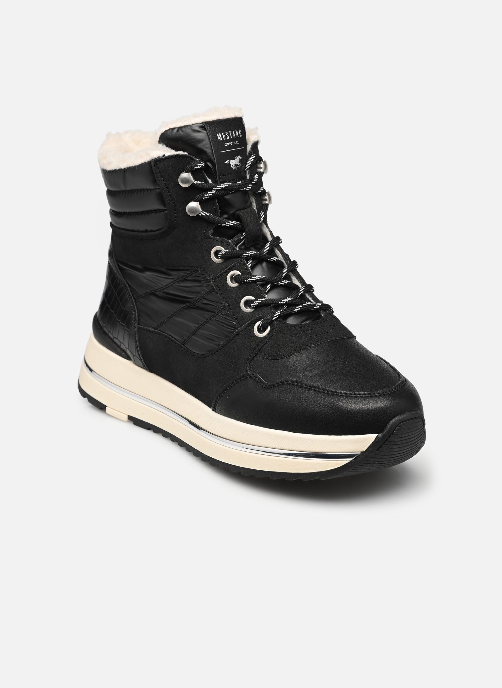 Baskets montantes Litto femme noir Mustang shoes Baskets montantes Litto femme noir Schwarz