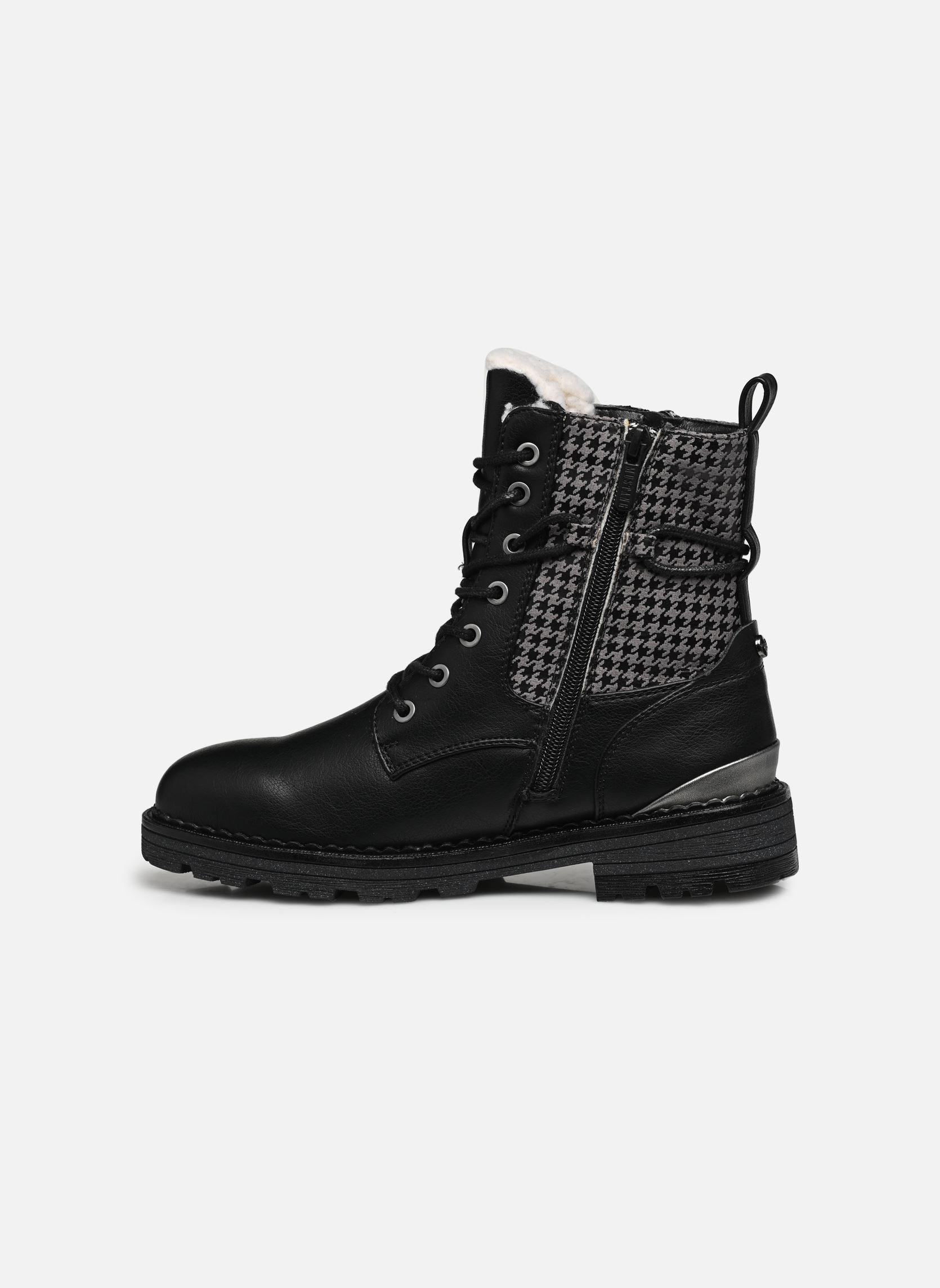 Veterlaarsjes Klipiv dames zwart Mustang shoes Veterlaarsjes Klipiv dames zwart Schwarz