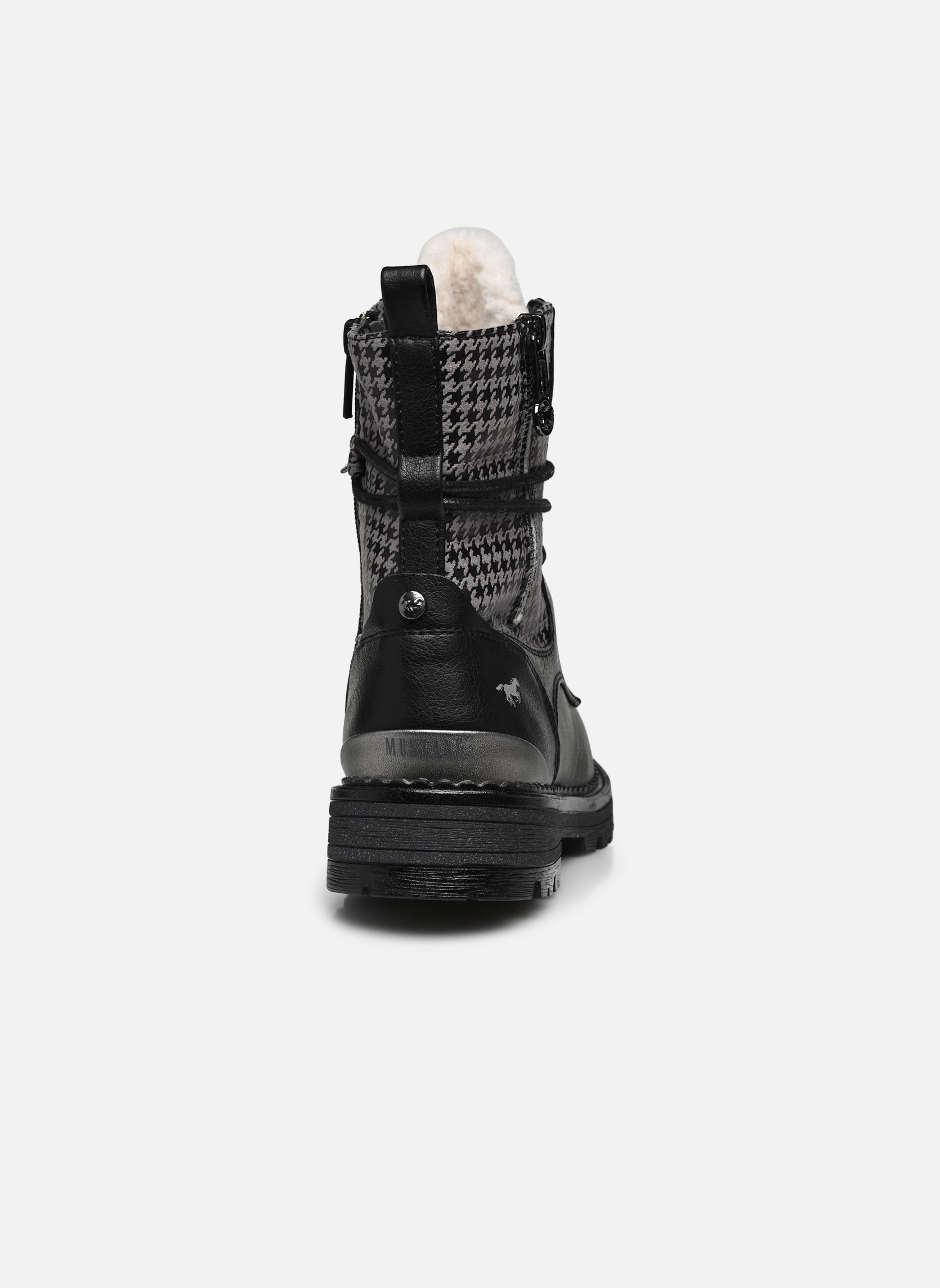 Veterlaarsjes Klipiv dames zwart Mustang shoes Veterlaarsjes Klipiv dames zwart Schwarz
