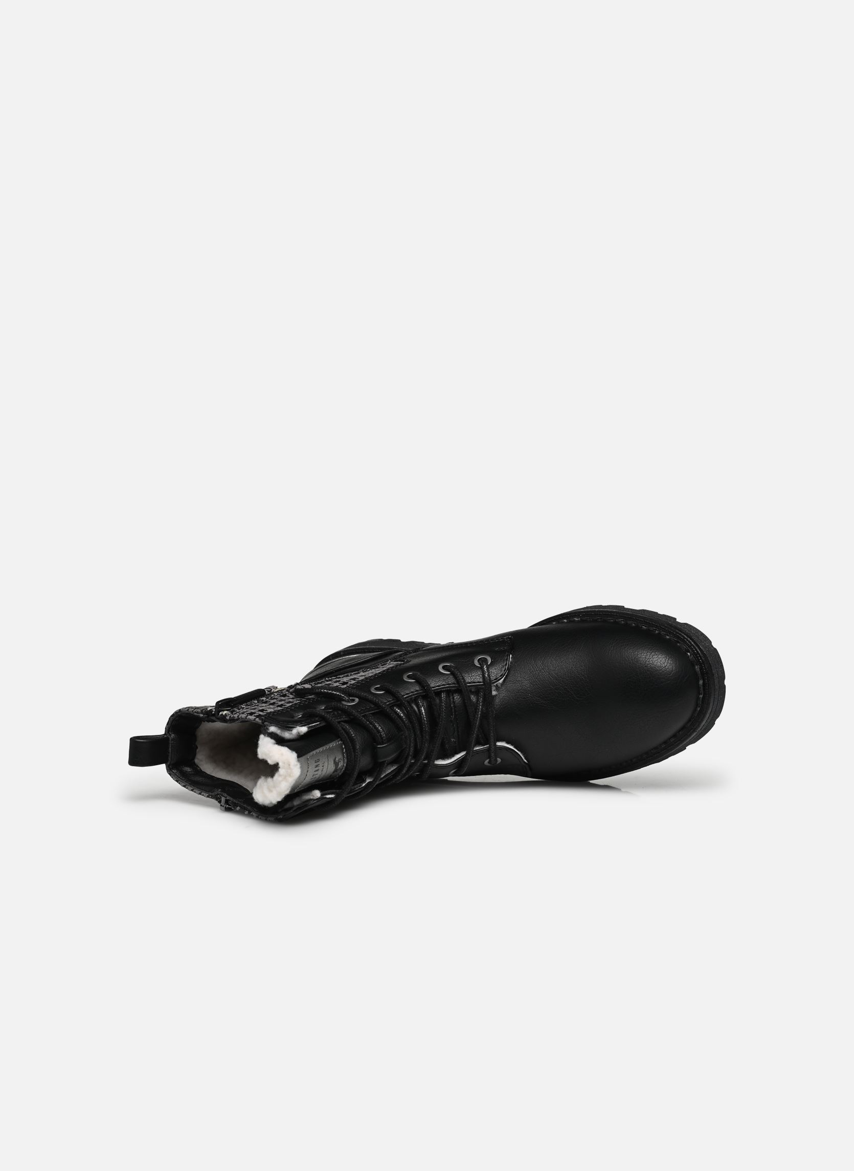 Veterlaarsjes Klipiv dames zwart Mustang shoes Veterlaarsjes Klipiv dames zwart Schwarz