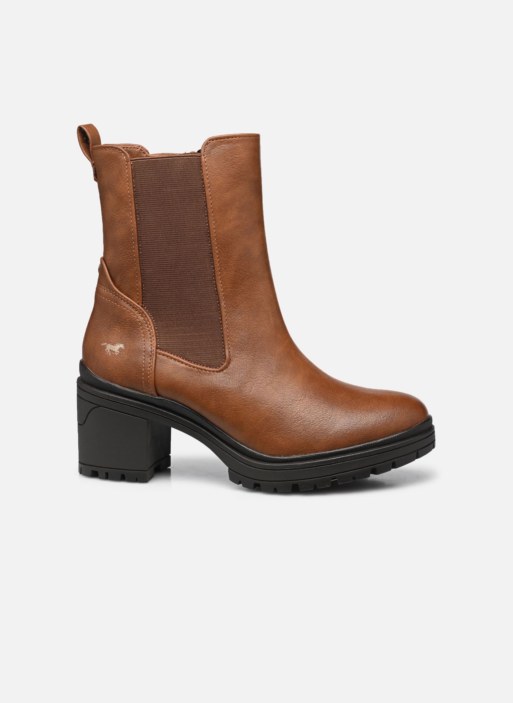Bottines et boots Kiti femme marron Mustang shoes Bottines et boots Kiti femme marron Cognac