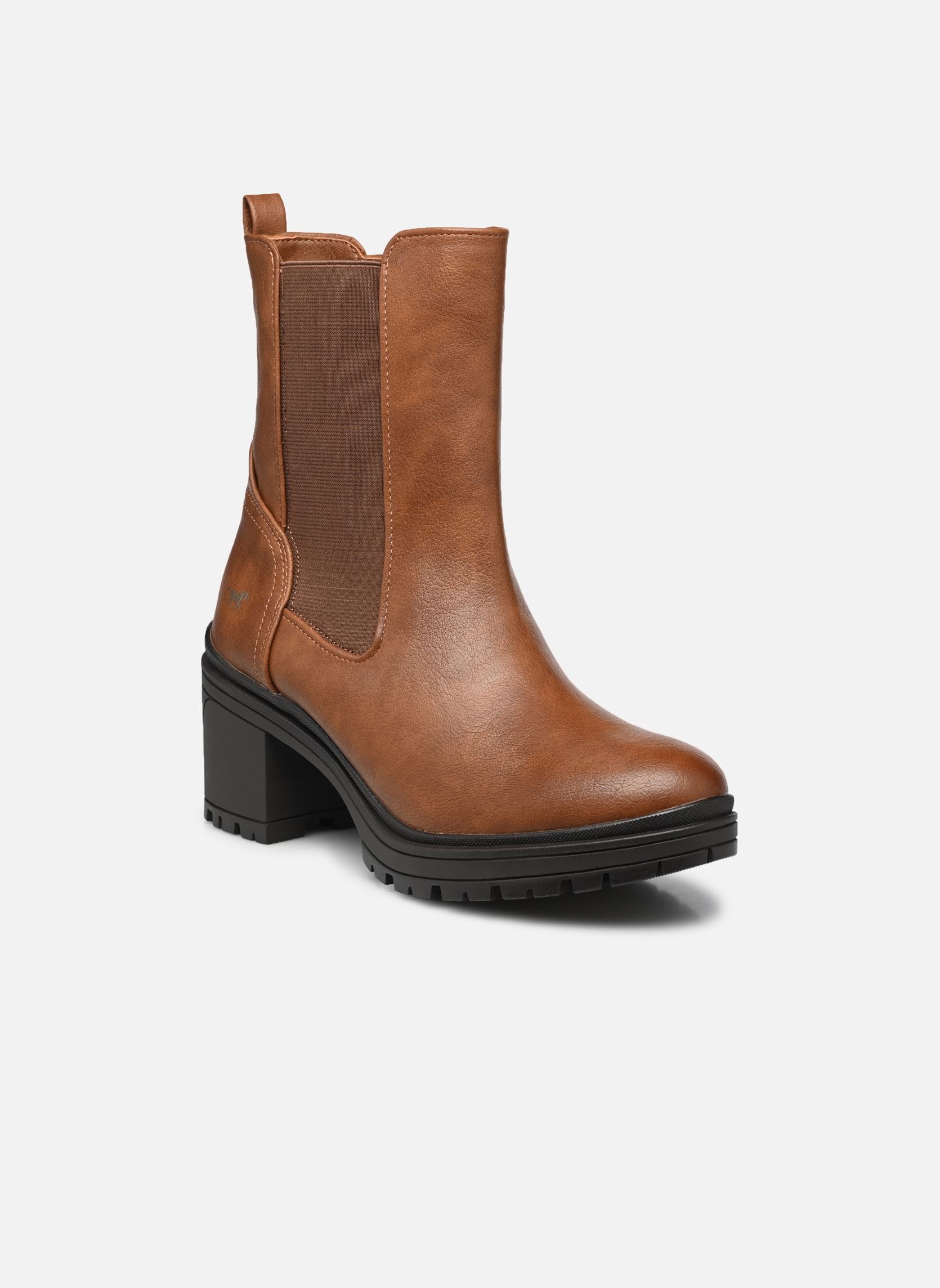 Bottines et boots Kiti femme marron Mustang shoes Bottines et boots Kiti femme marron Cognac