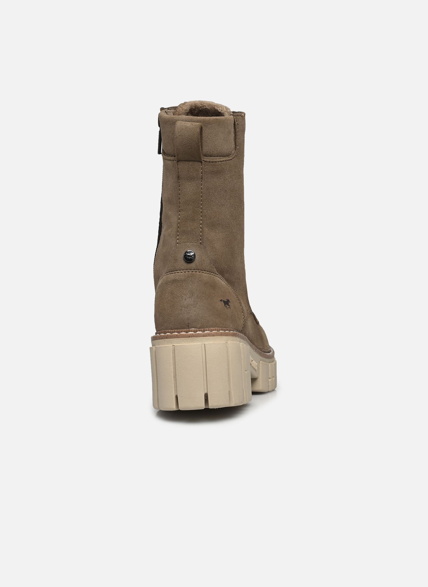 Geschnürte Stiefeletten Flipe damen braun Mustang shoes Geschnürte Stiefeletten Flipe damen braun Taupe