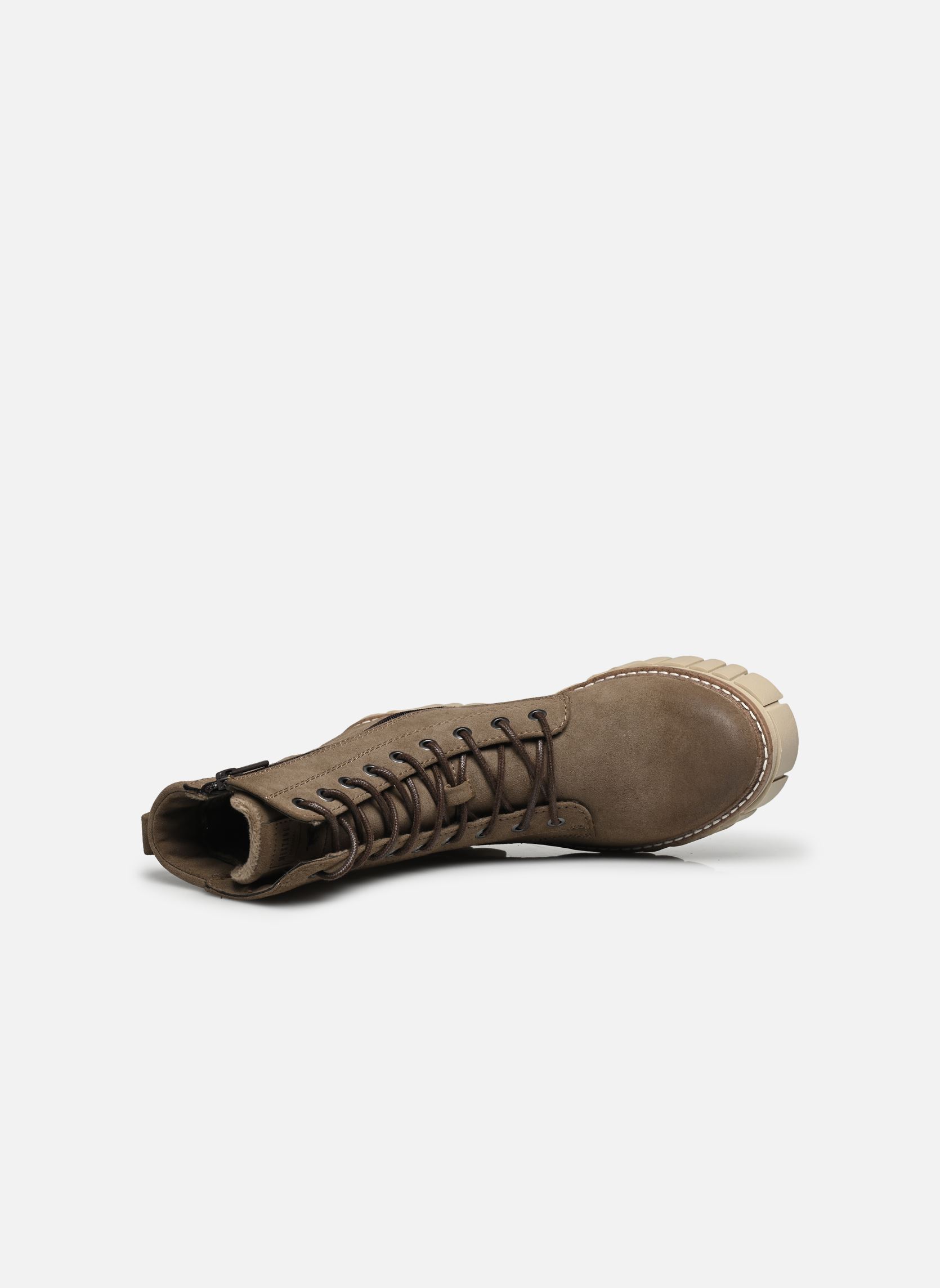Geschnürte Stiefeletten Flipe damen braun Mustang shoes Geschnürte Stiefeletten Flipe damen braun Taupe