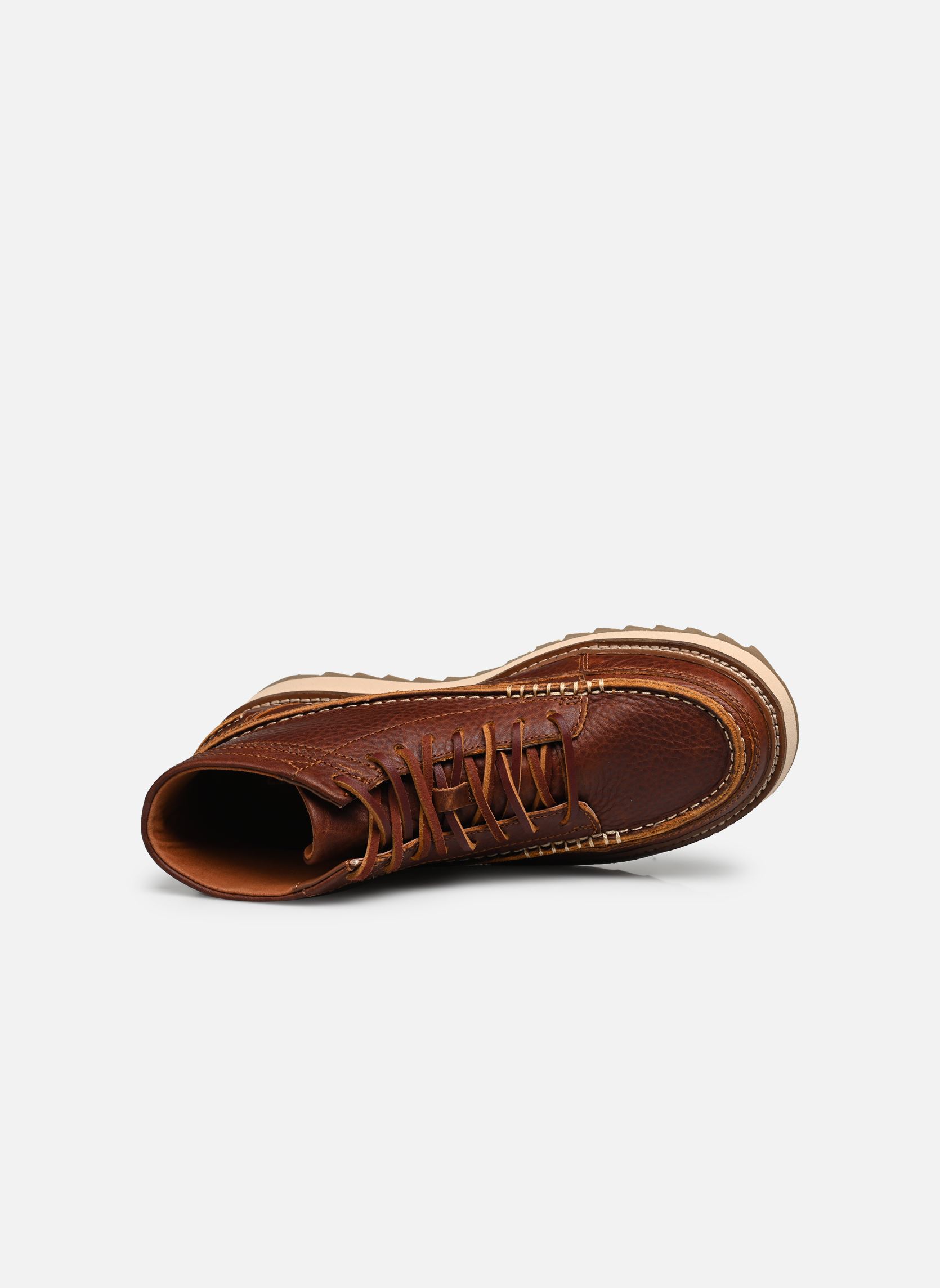 Bottines à lacets Clarkhill Mid homme marron Clarks Bottines à lacets Clarkhill Mid homme marron DARK TAN LEA