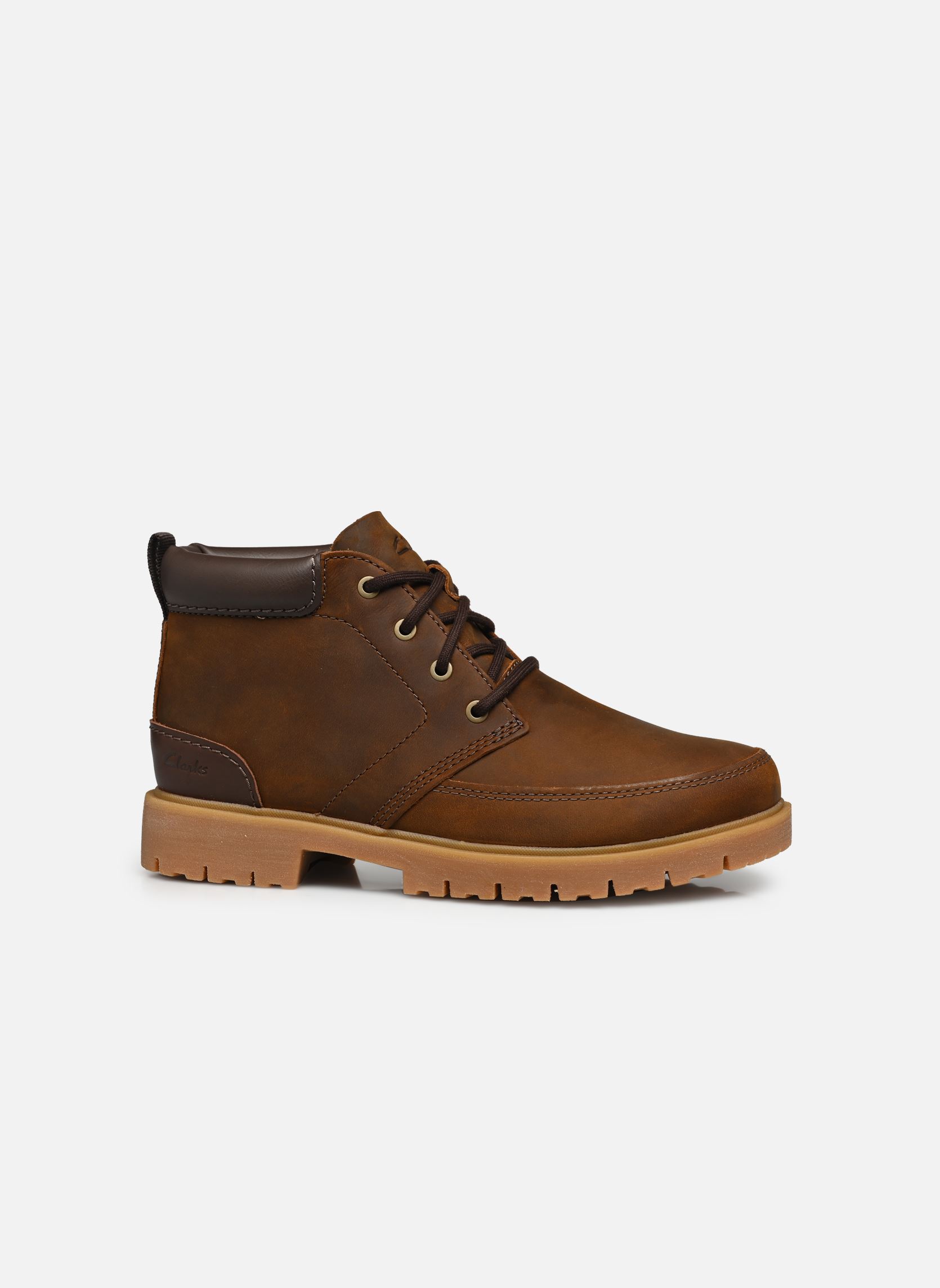Geschnürte Stiefeletten Rossdale Mid herren braun Clarks Geschnürte Stiefeletten Rossdale Mid herren braun BEESWAX LEATHER