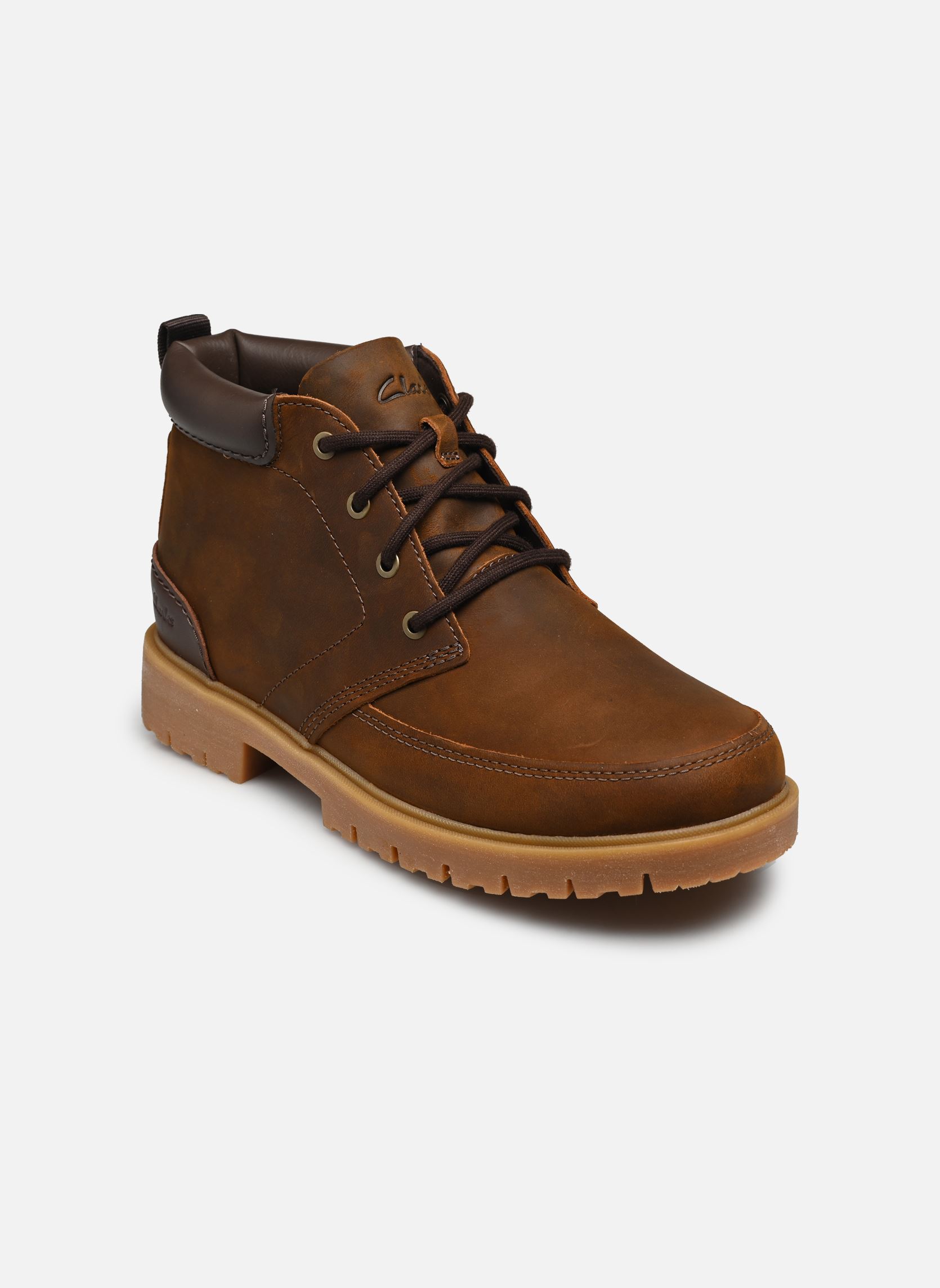 Geschnürte Stiefeletten Rossdale Mid herren braun Clarks Geschnürte Stiefeletten Rossdale Mid herren braun BEESWAX LEATHER