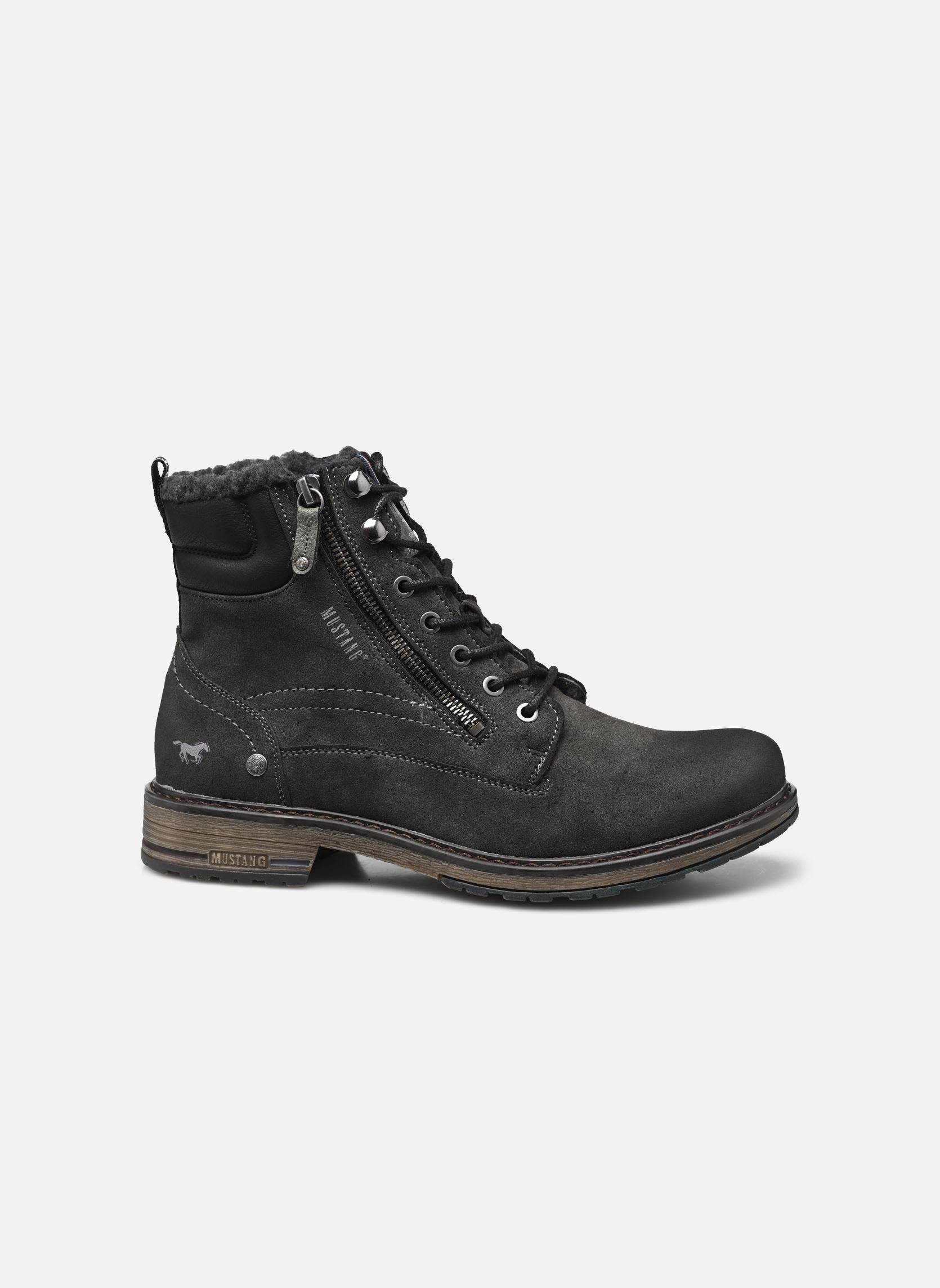 Bottines à lacets Klor homme gris Mustang shoes Bottines à lacets Klor homme gris Dunkelgrau