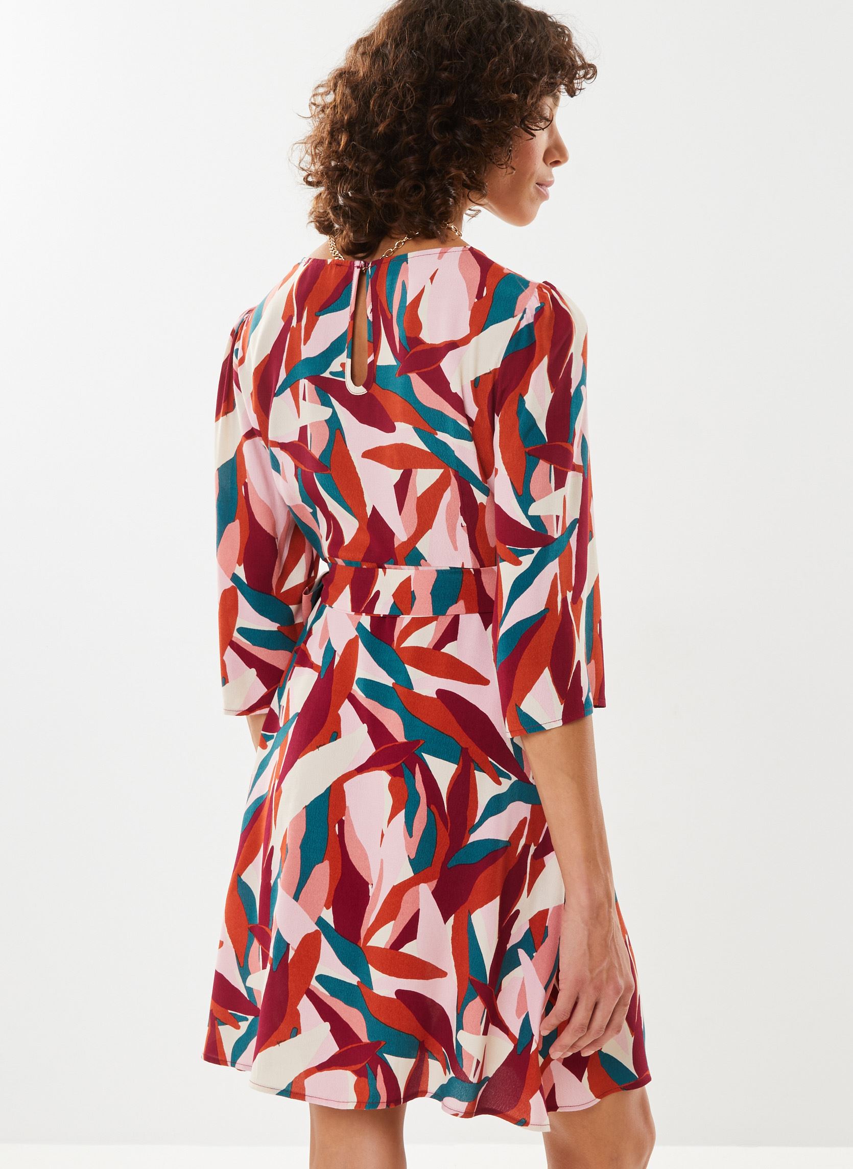 GRACE & MILA Robe Céline couleur pêche