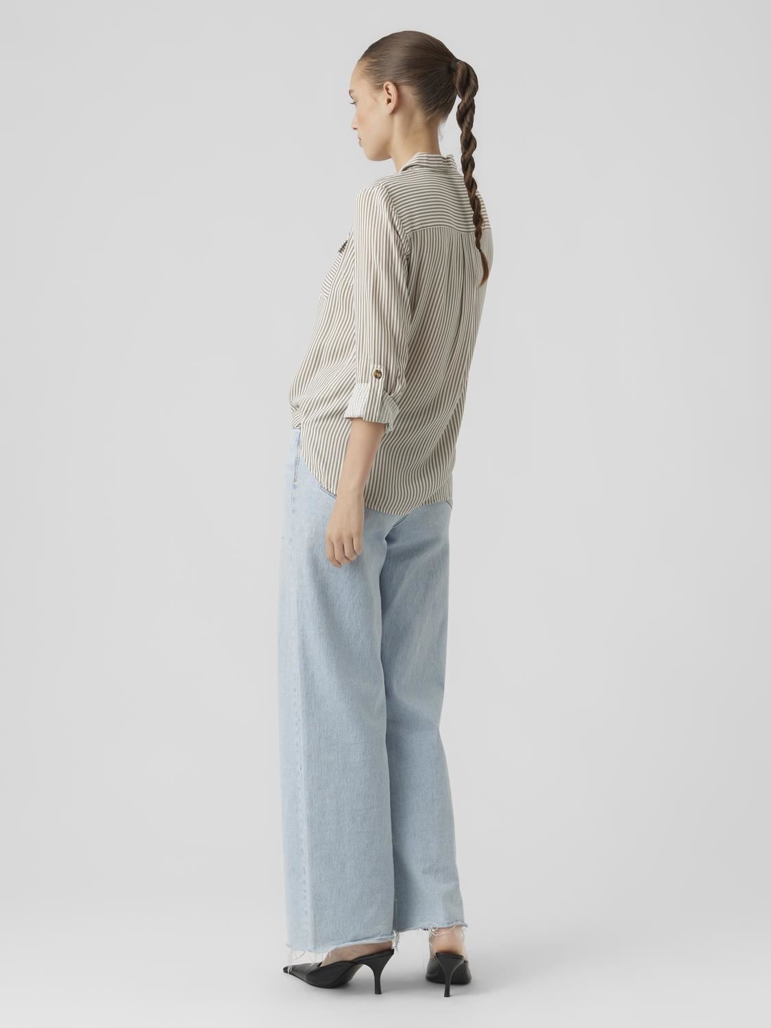 Chemises manches longues Vmbumpy L/S Shirt New Wvn Ga Noos femme blanc Vero Moda Chemises manches longues Vmbumpy L/S Shirt New Wvn Ga Noos femme blanc BROWN LENTIL