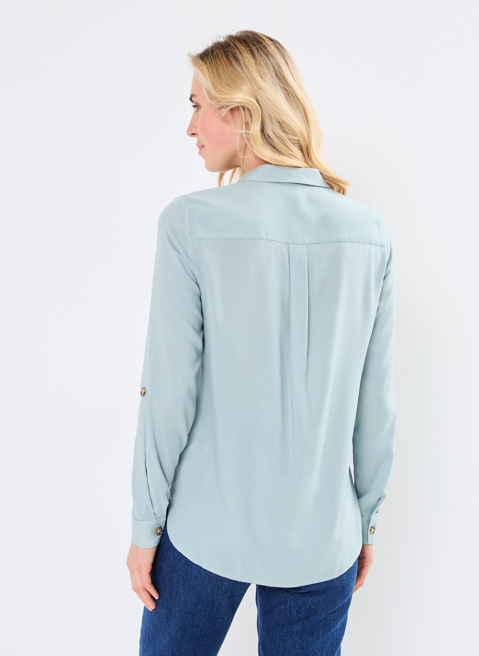 Chemises manches longues Vmbumpy L/S Shirt New Wvn Ga Noos femme gris Vero Moda Chemises manches longues Vmbumpy L/S Shirt New Wvn Ga Noos femme gris GRAY MIST