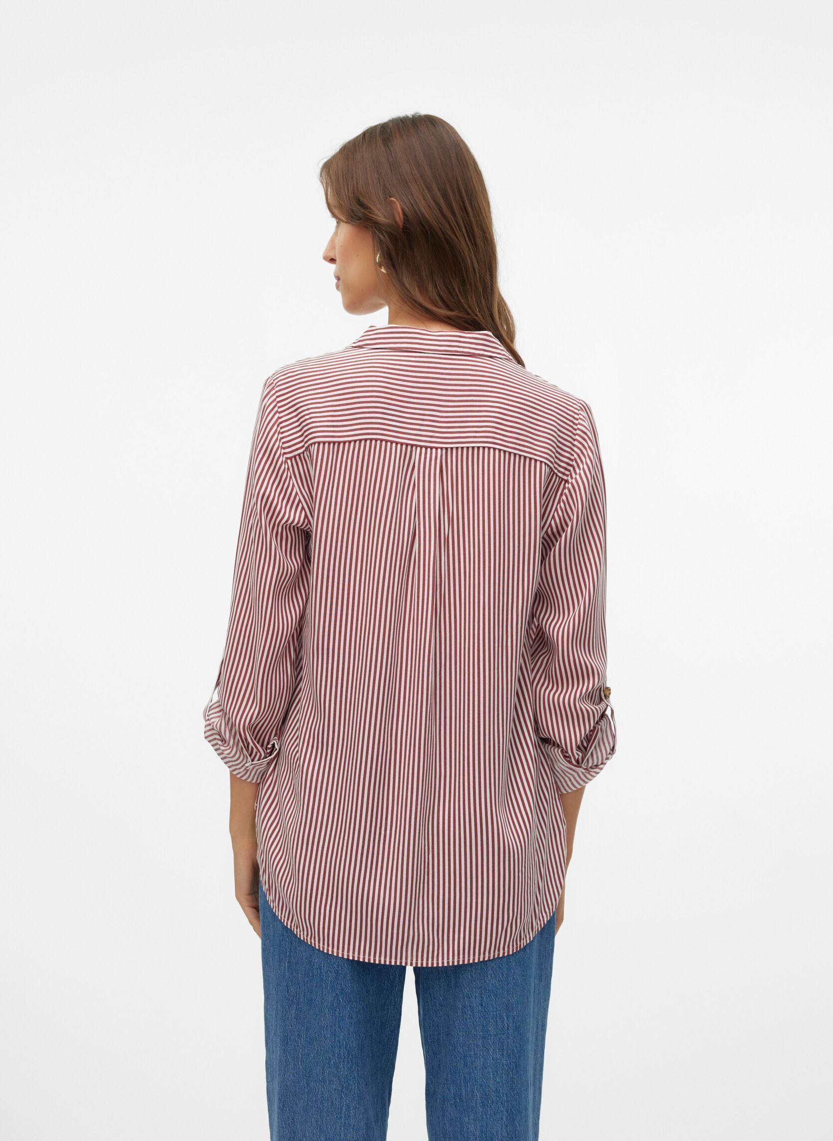 Chemises manches longues Vmbumpy L/S Shirt New Wvn Ga Noos femme rouge Vero Moda Chemises manches longues Vmbumpy L/S Shirt New Wvn Ga Noos femme rouge KARANDA RED