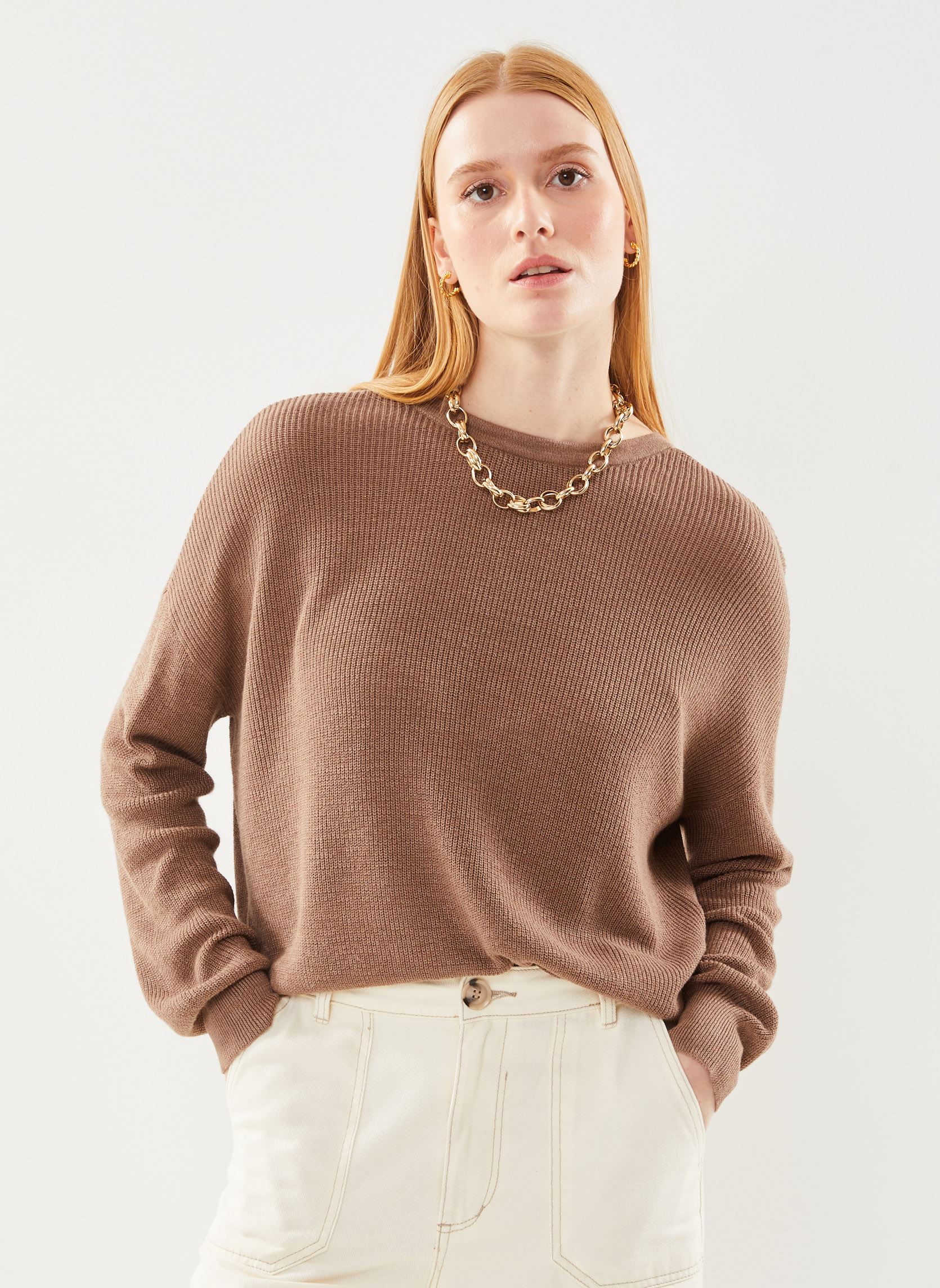 Vêtements Vero Moda Vmnewlexsun Ls V Back Pullover Ga pour Accessoires