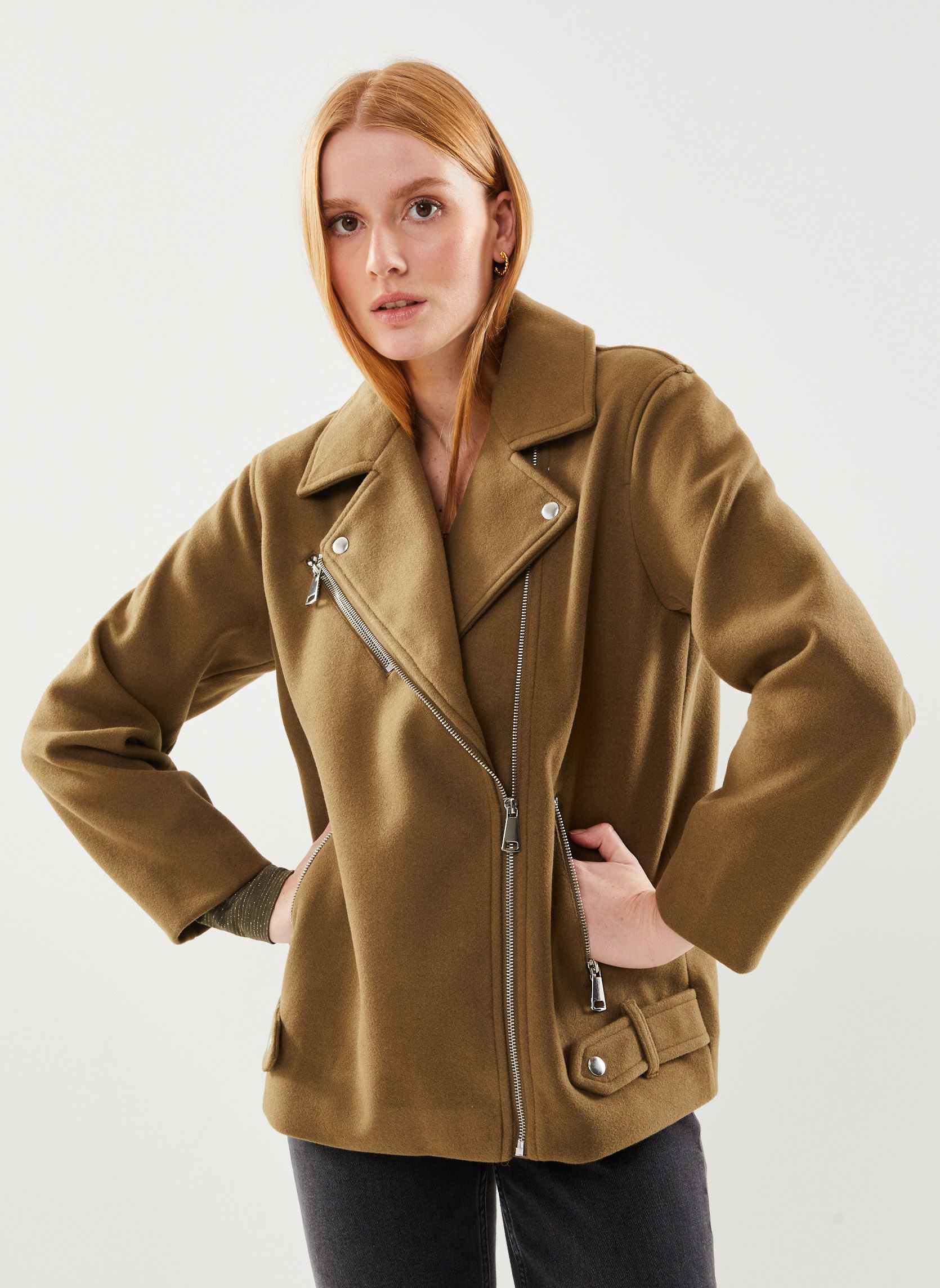 Vêtements Vero Moda Vmpopemmy Biker Jacket Boos Cp pour Accessoires