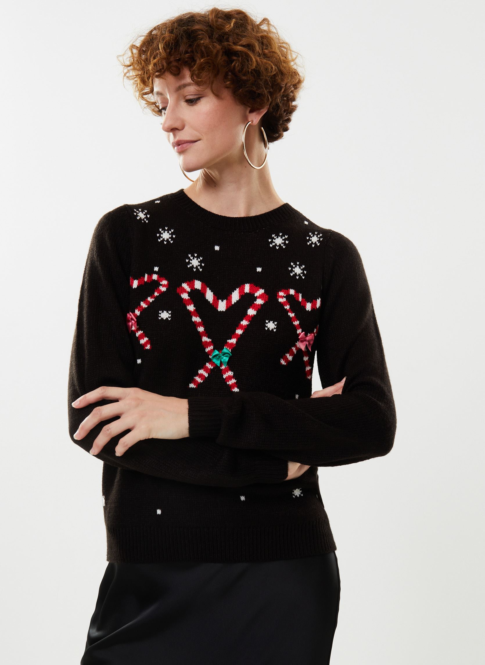 Vêtements Vero Moda Vmcandyheart Ls O Neck Pullover Xmas pour Accessoires