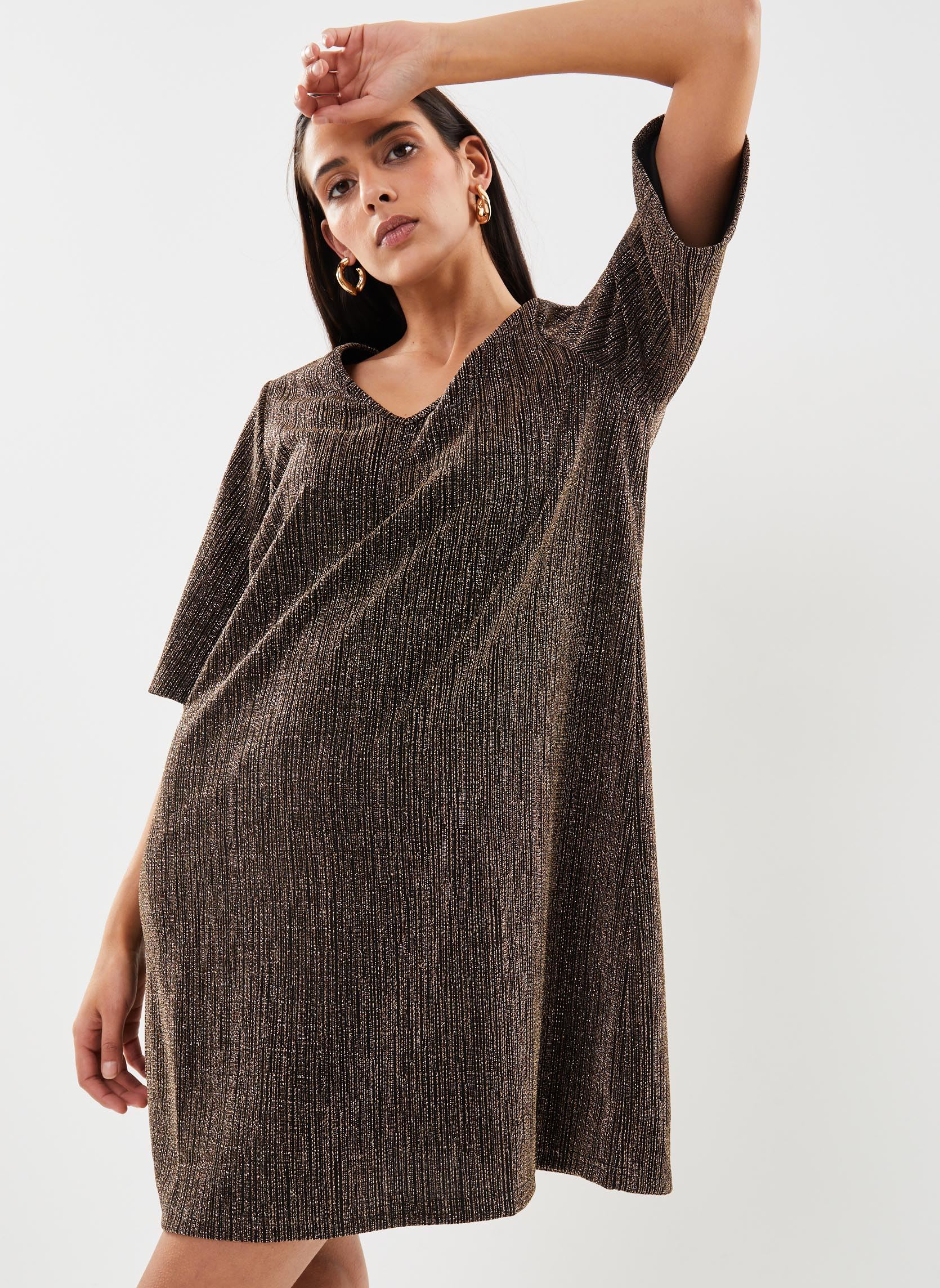 Vêtements Vero Moda Vmelma 24 V Neck Short Dress Jrs Btq pour Accessoires