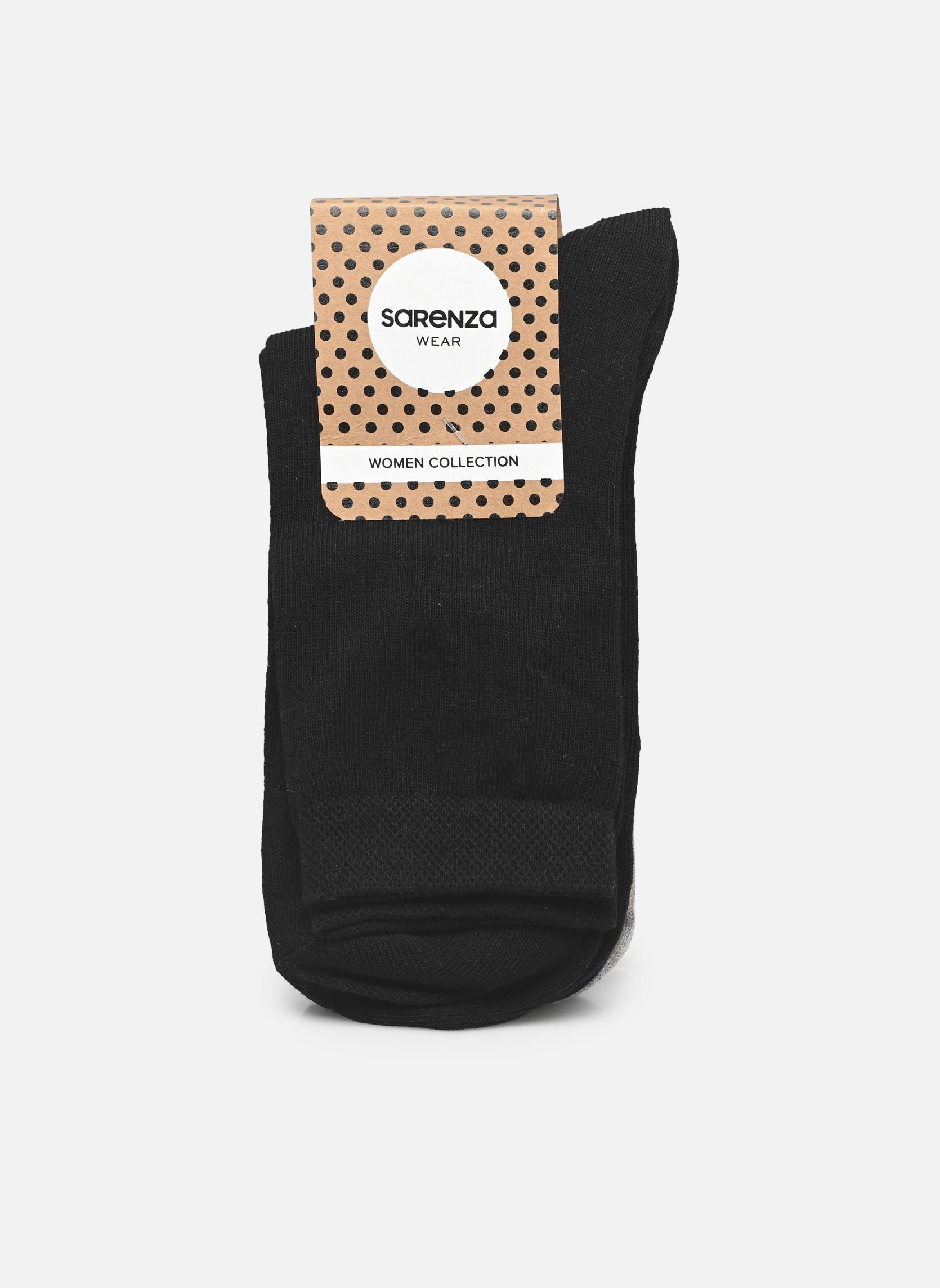 Calze Lot de 3 paires chaussettes hautes femme donna nero Sarenza Wear Calze Lot de 3 paires chaussettes hautes femme donna nero NOIR/MARINE/GRIS