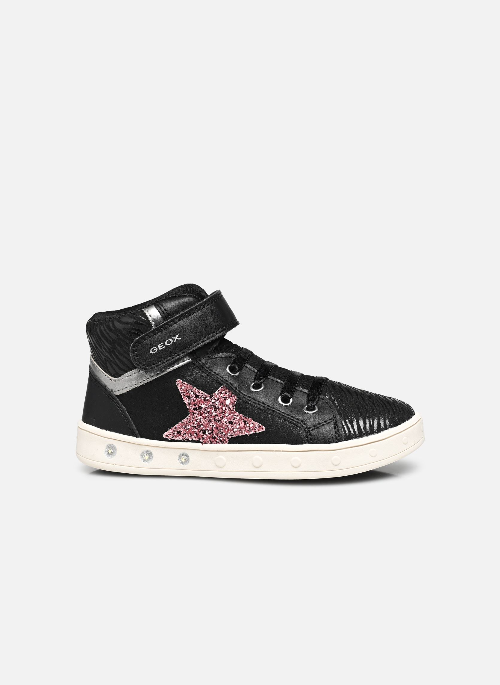 Zapatillas altas J SKYLIN GIRL niña negro Geox Zapatillas altas J SKYLIN GIRL niña negro BLACK/DK PINK